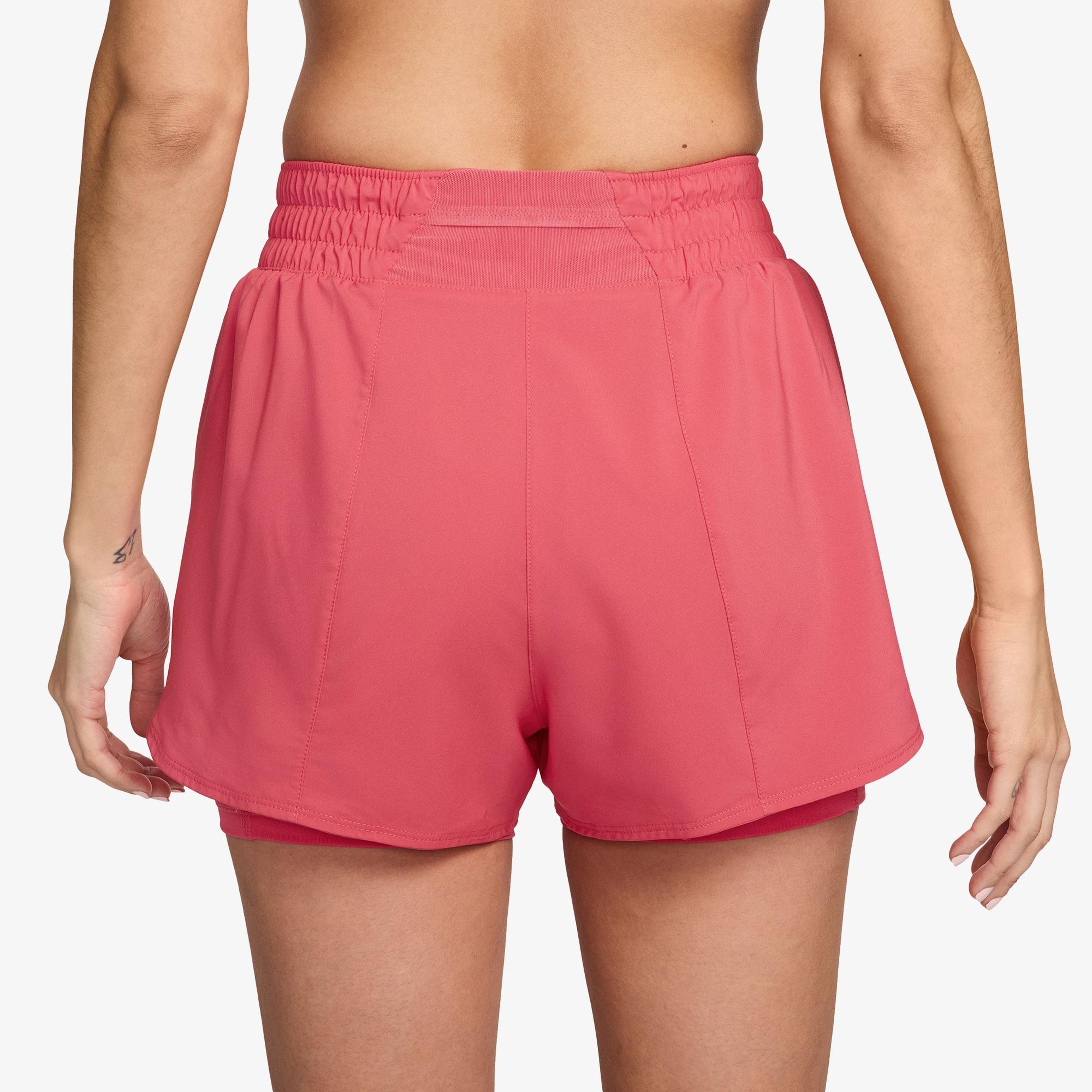 Nike Dri-Fit One Yüksek Belli 8 cm Kadın Pembe Şort
