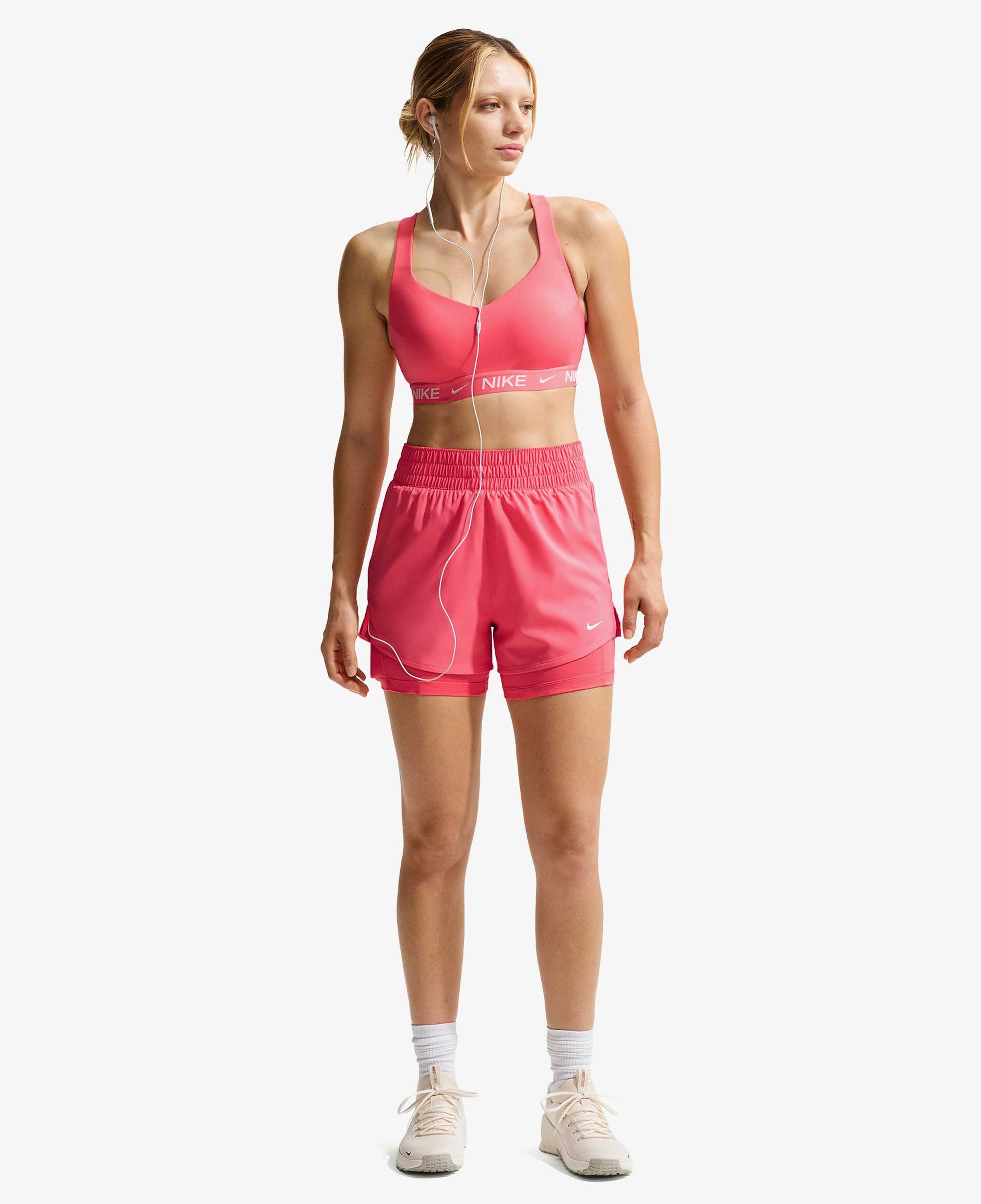 Nike Dri-Fit One Yüksek Belli 8 cm Kadın Pembe Şort