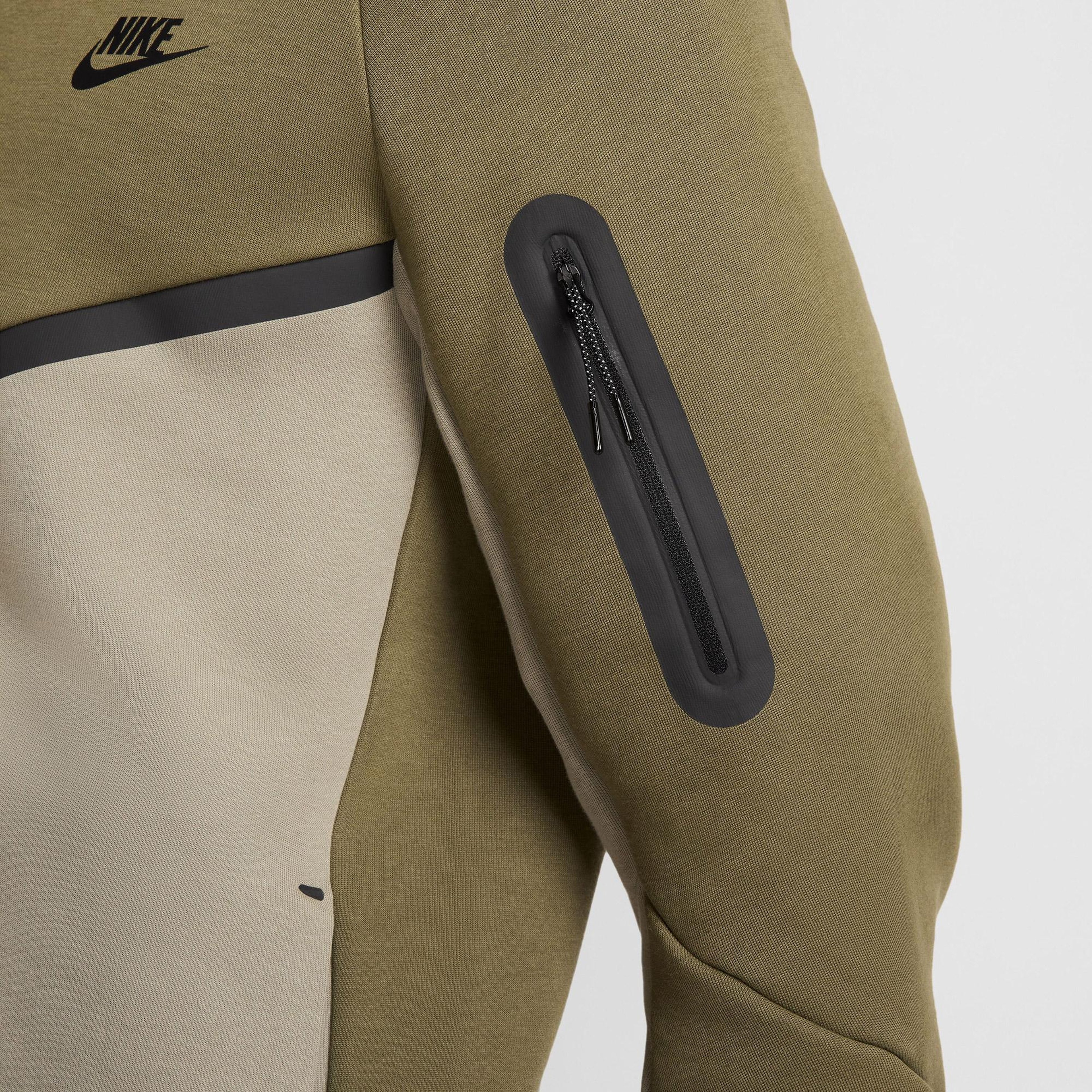 Nike Tech Fleece Erkek Haki Kapüşonlu Hoodie