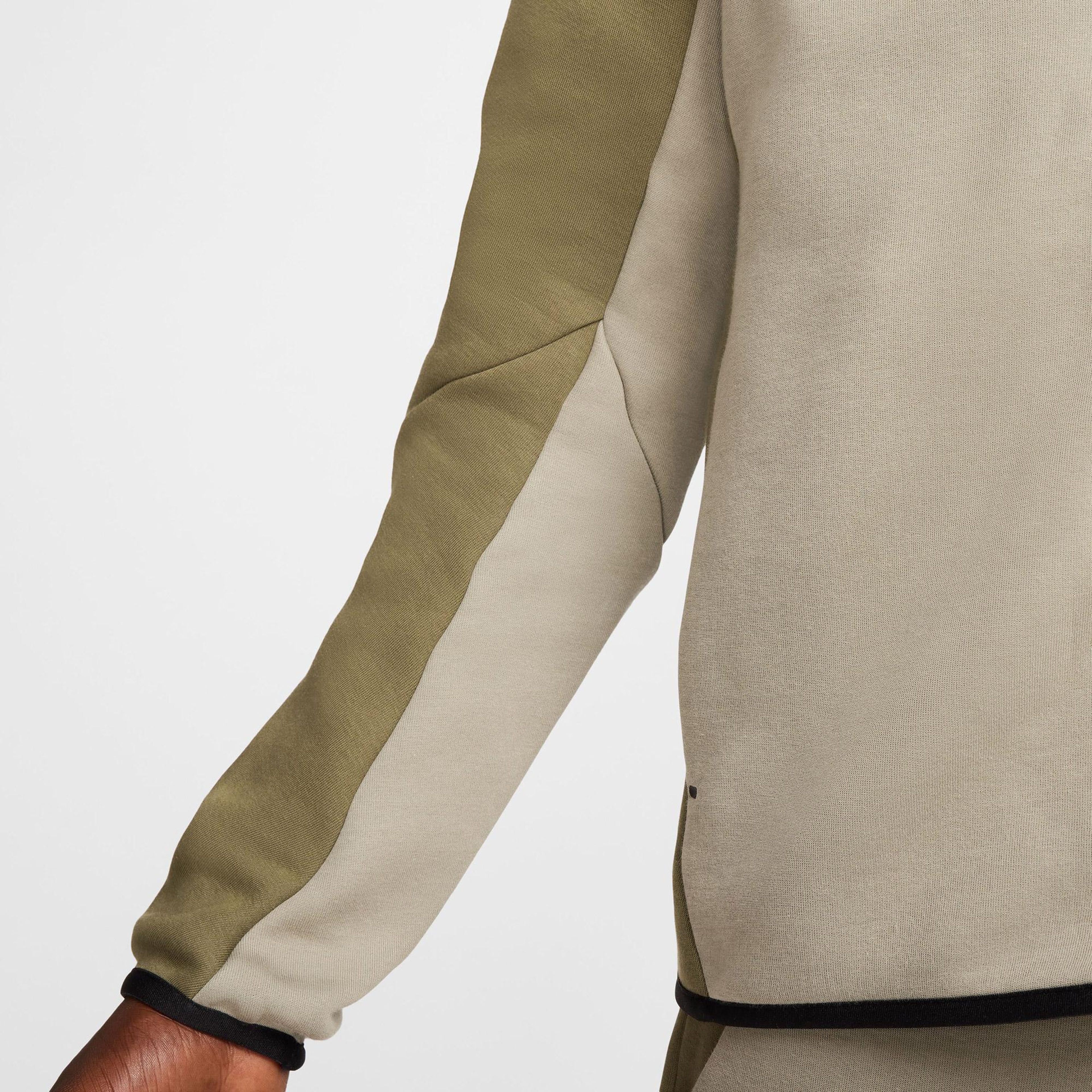 Nike Tech Fleece Erkek Haki Kapüşonlu Hoodie