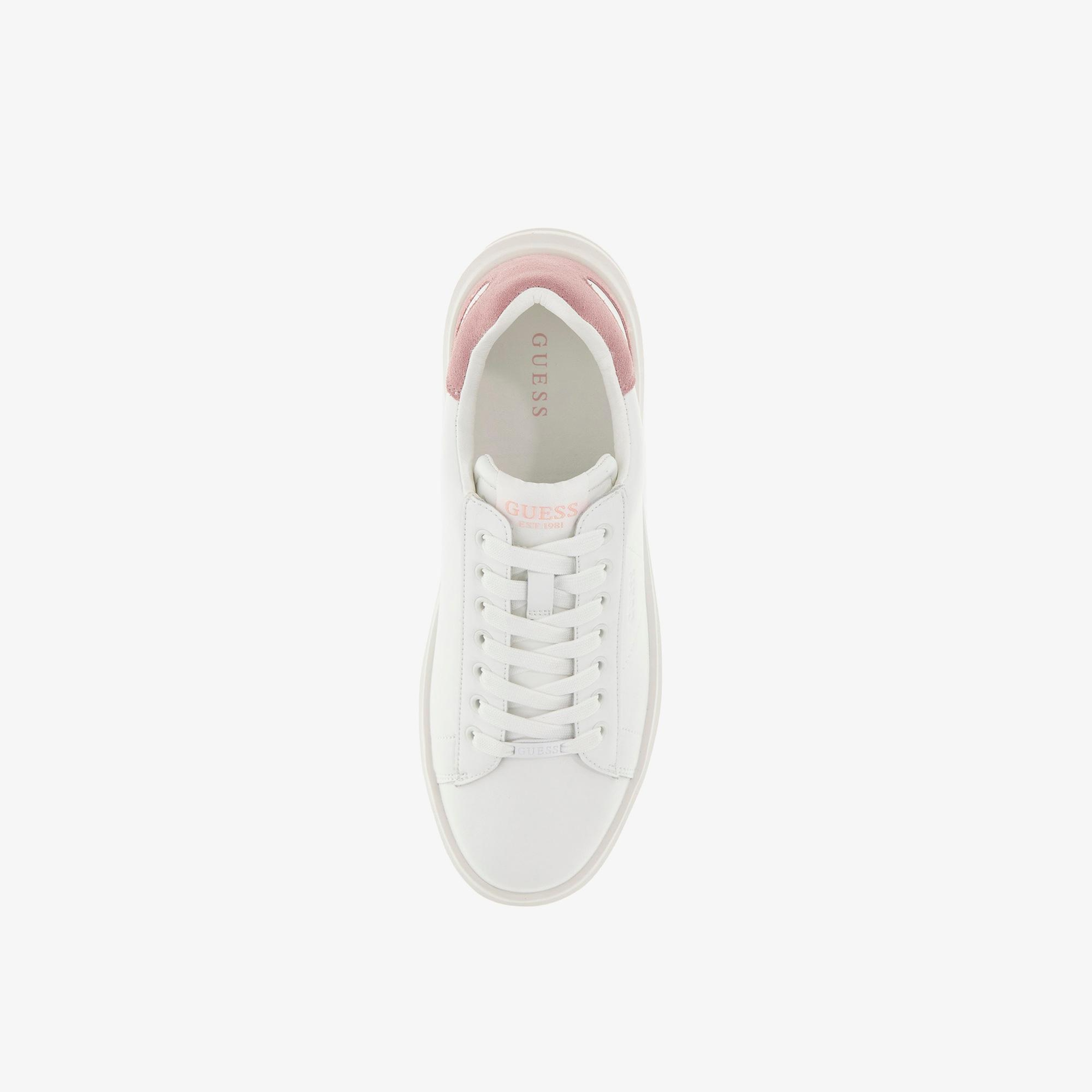 Guess Elbina Leather Kadın Beyaz Sneaker