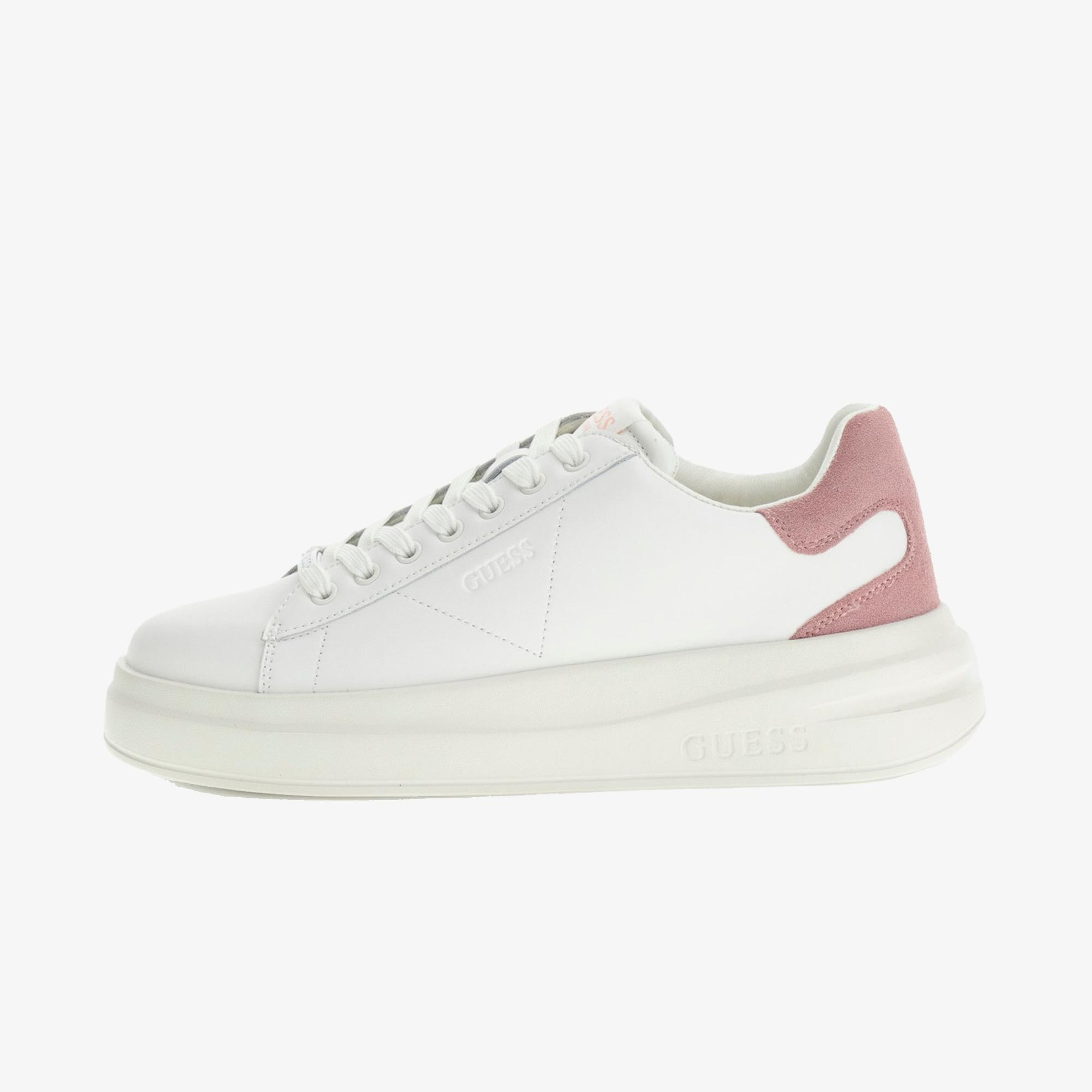 Guess Elbina Leather Kadın Beyaz Sneaker
