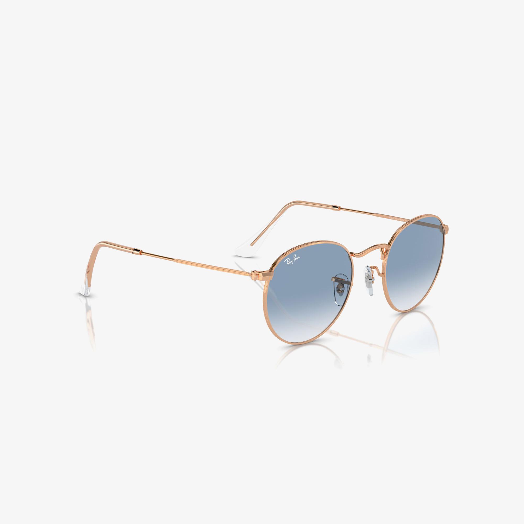 RAY-BAN Round Metal Erkek Altın Rengi Güneş Gözlüğü