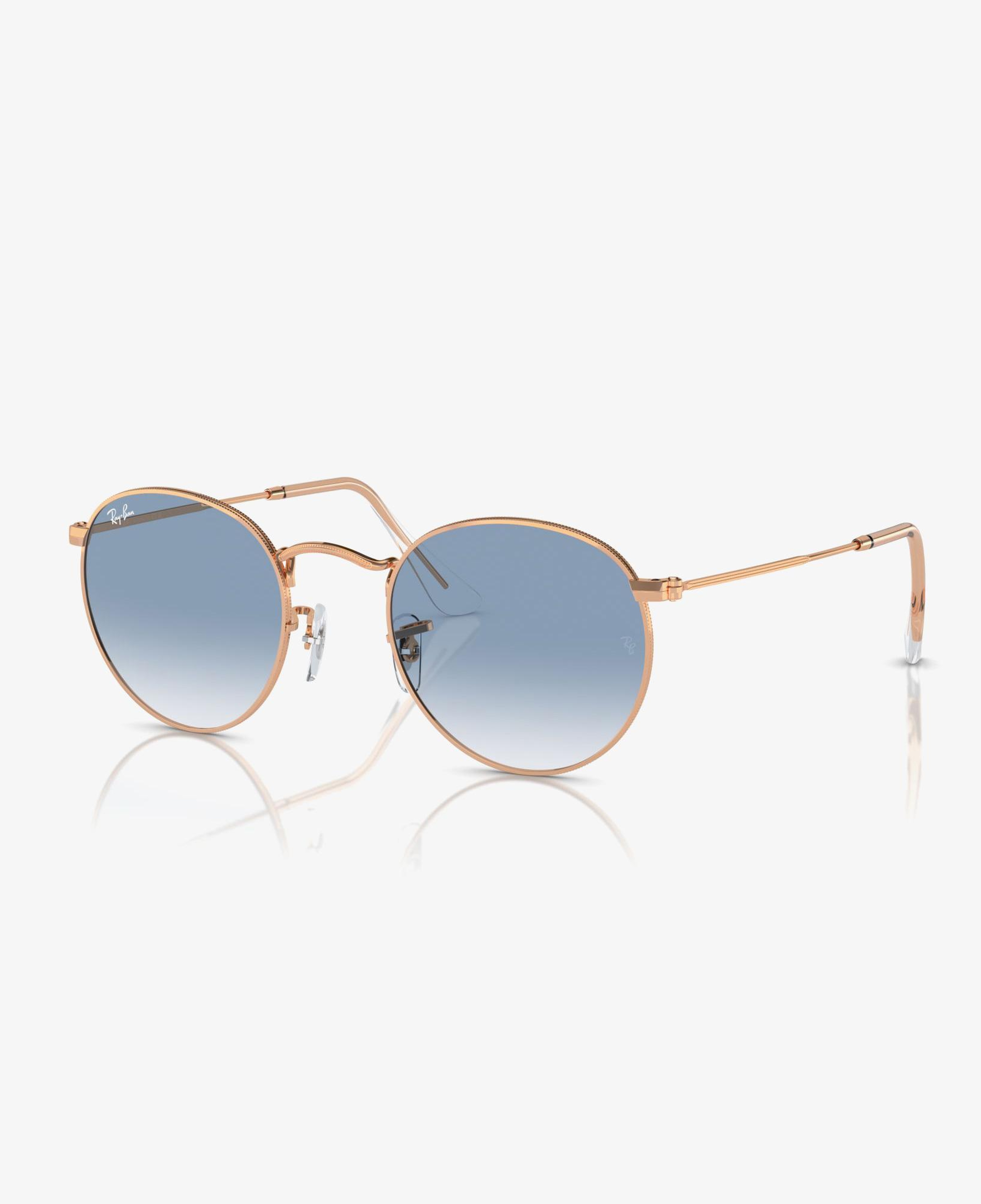 RAY-BAN Round Metal Erkek Altın Rengi Güneş Gözlüğü