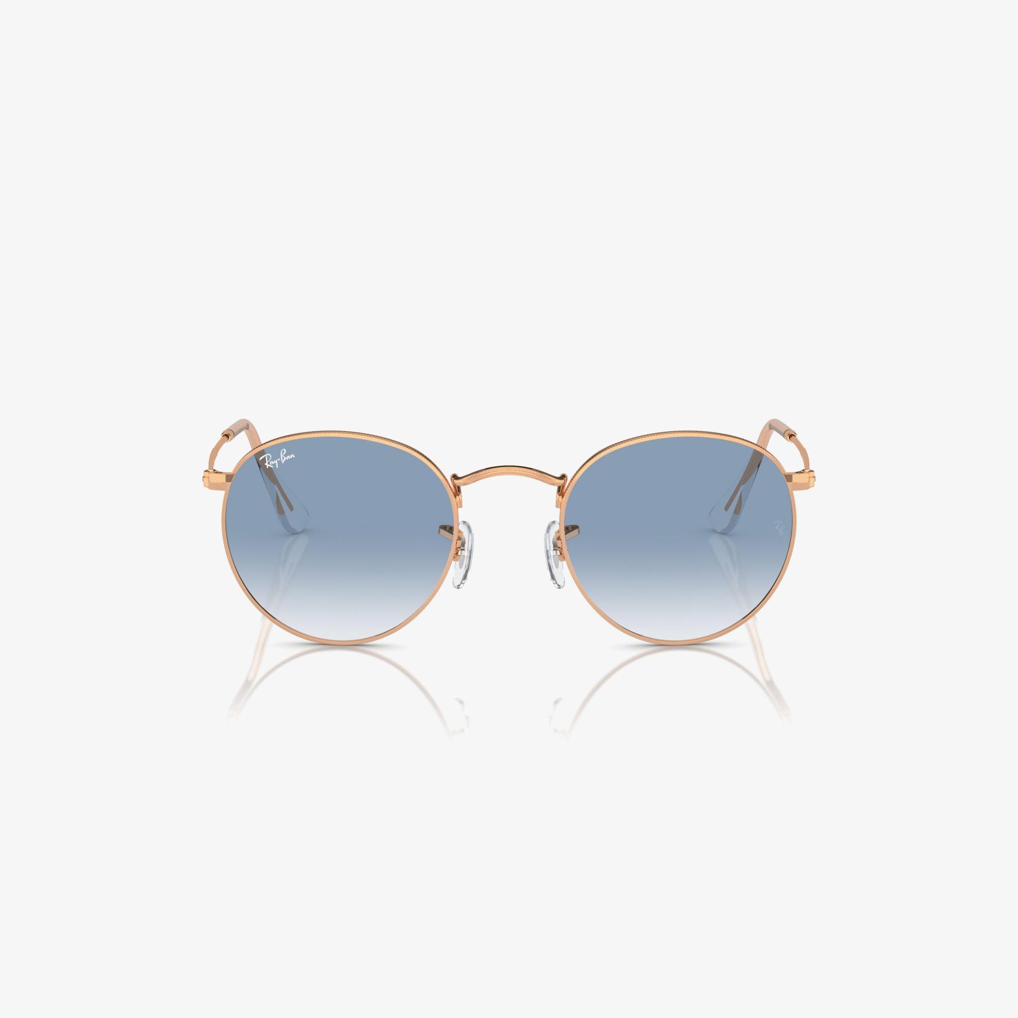 RAY-BAN Round Metal Erkek Altın Rengi Güneş Gözlüğü