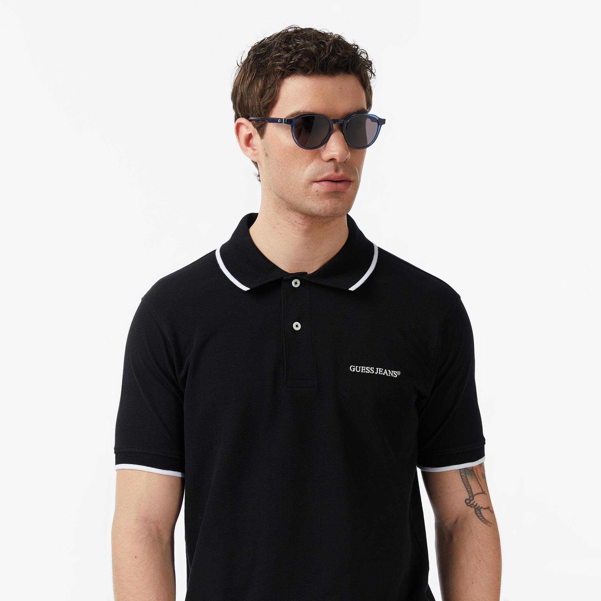 Guess Jeans Embro Regular Fit Erkek Renkli Polo