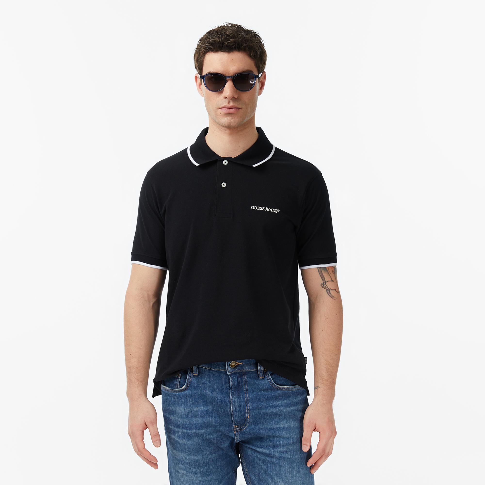 Guess Jeans Embro Regular Fit Erkek Renkli Polo