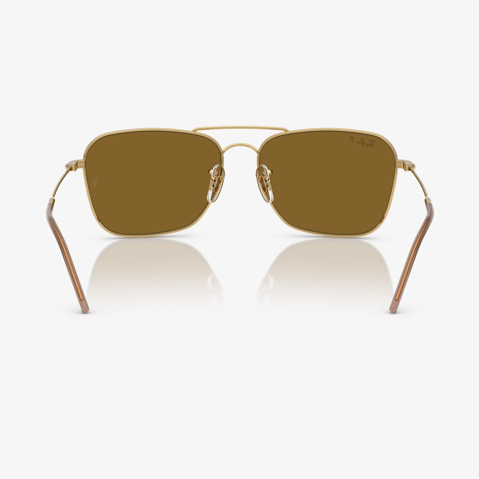 Ray-Ban Caravan Reverse RBR0102S Unisex Altın Rengi Güneş Gözlüğü