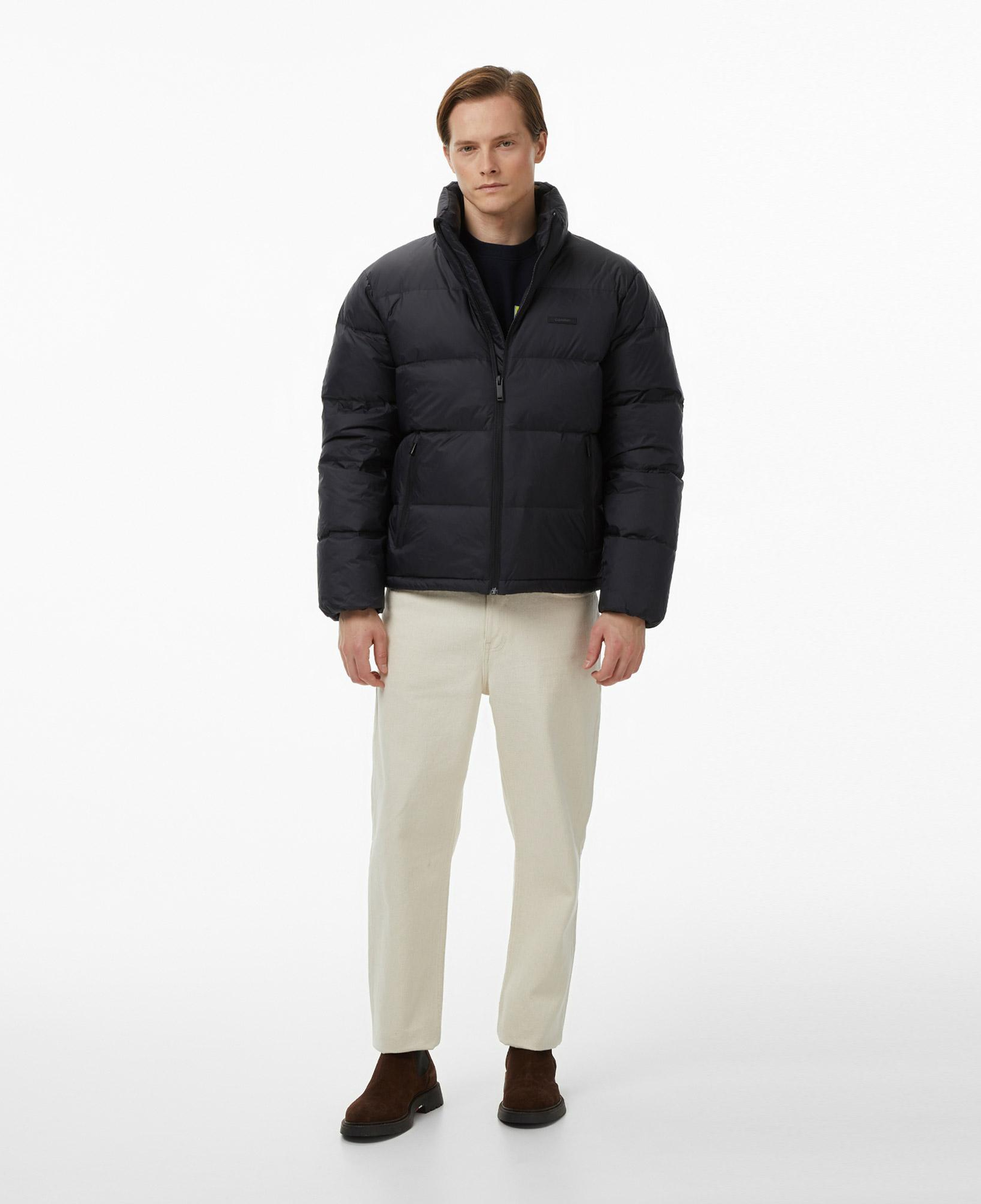 Calvin Klein Nylon Down Puffer Erkek Siyah Mont