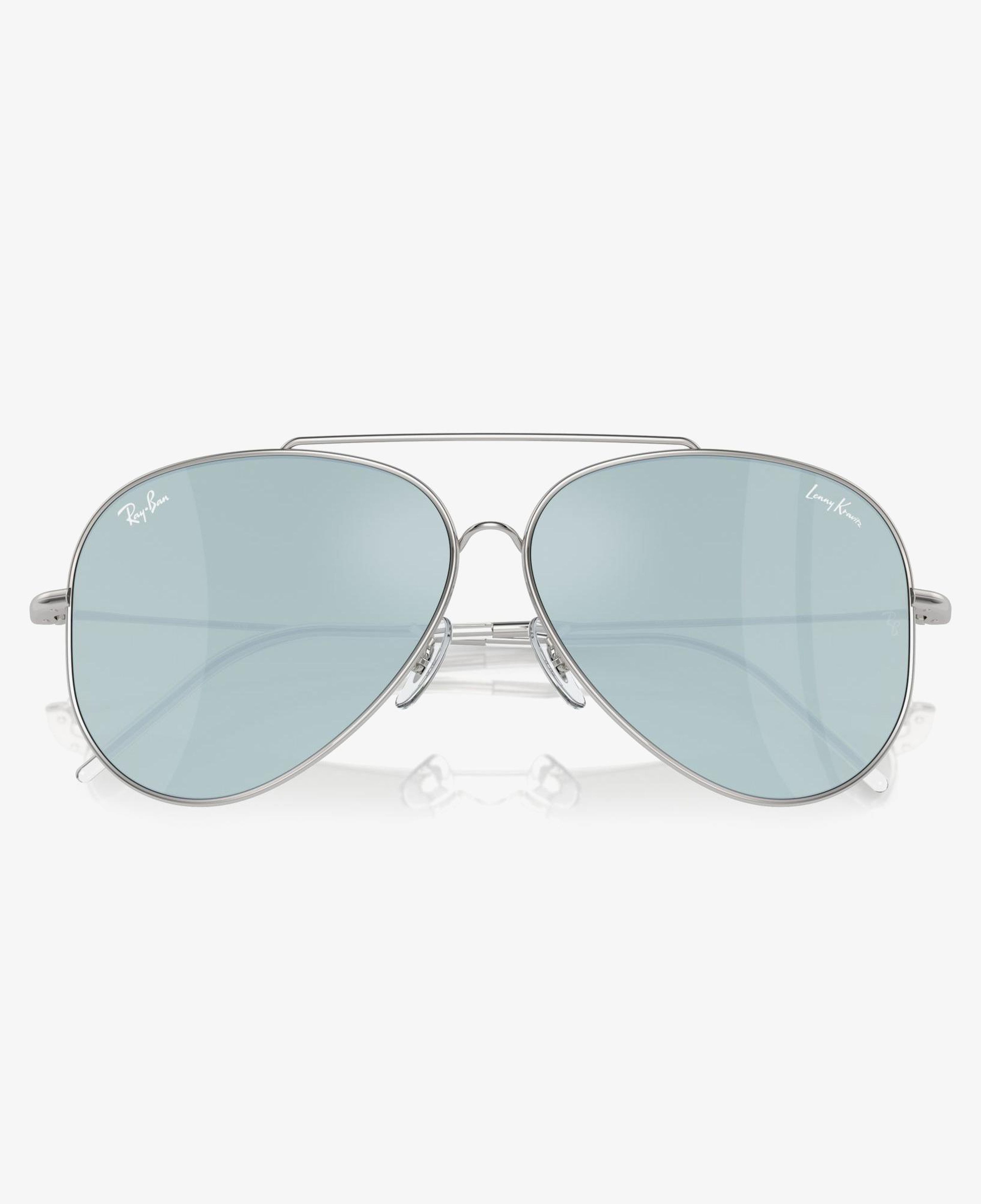 RAY-BAN Lenny Kravitz X Aviator Reverse Unisex Gümüş Güneş Gözlüğü