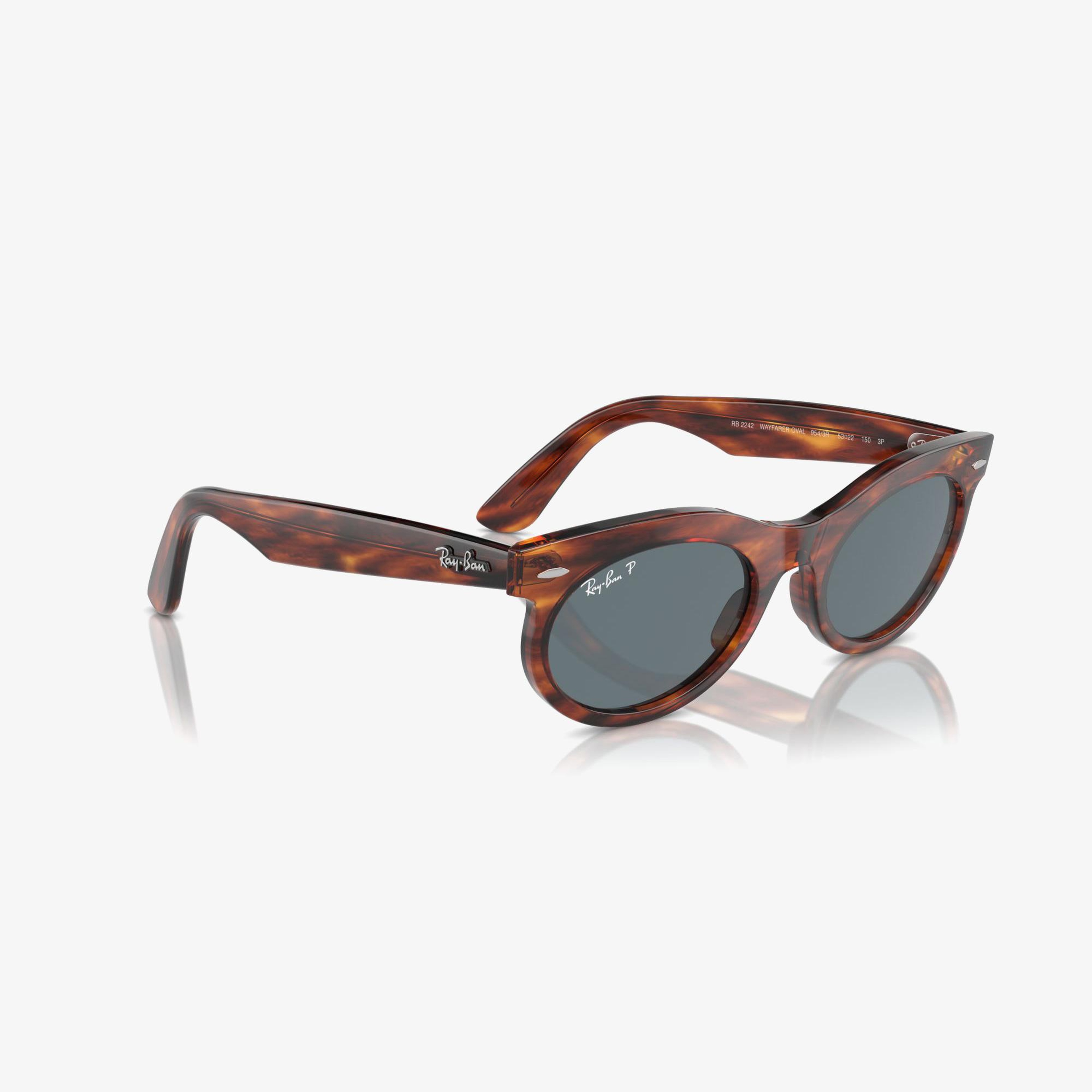 RAY-BAN Wayfarer Oval Unisex Kahverengi Güneş Gözlüğü