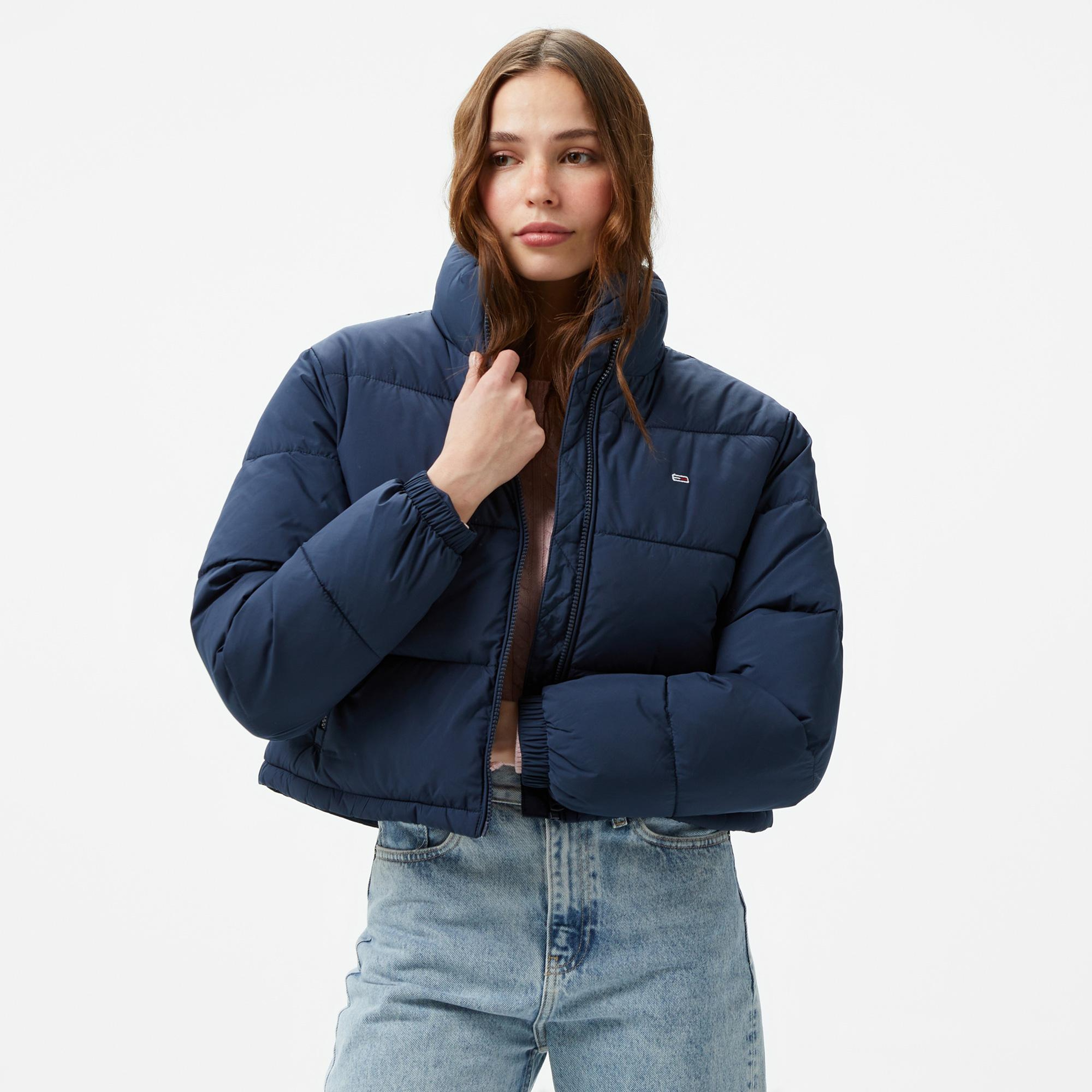 Tommy Hilfiger Jeans Essential Puffer Kadın Lacivert Ceket
