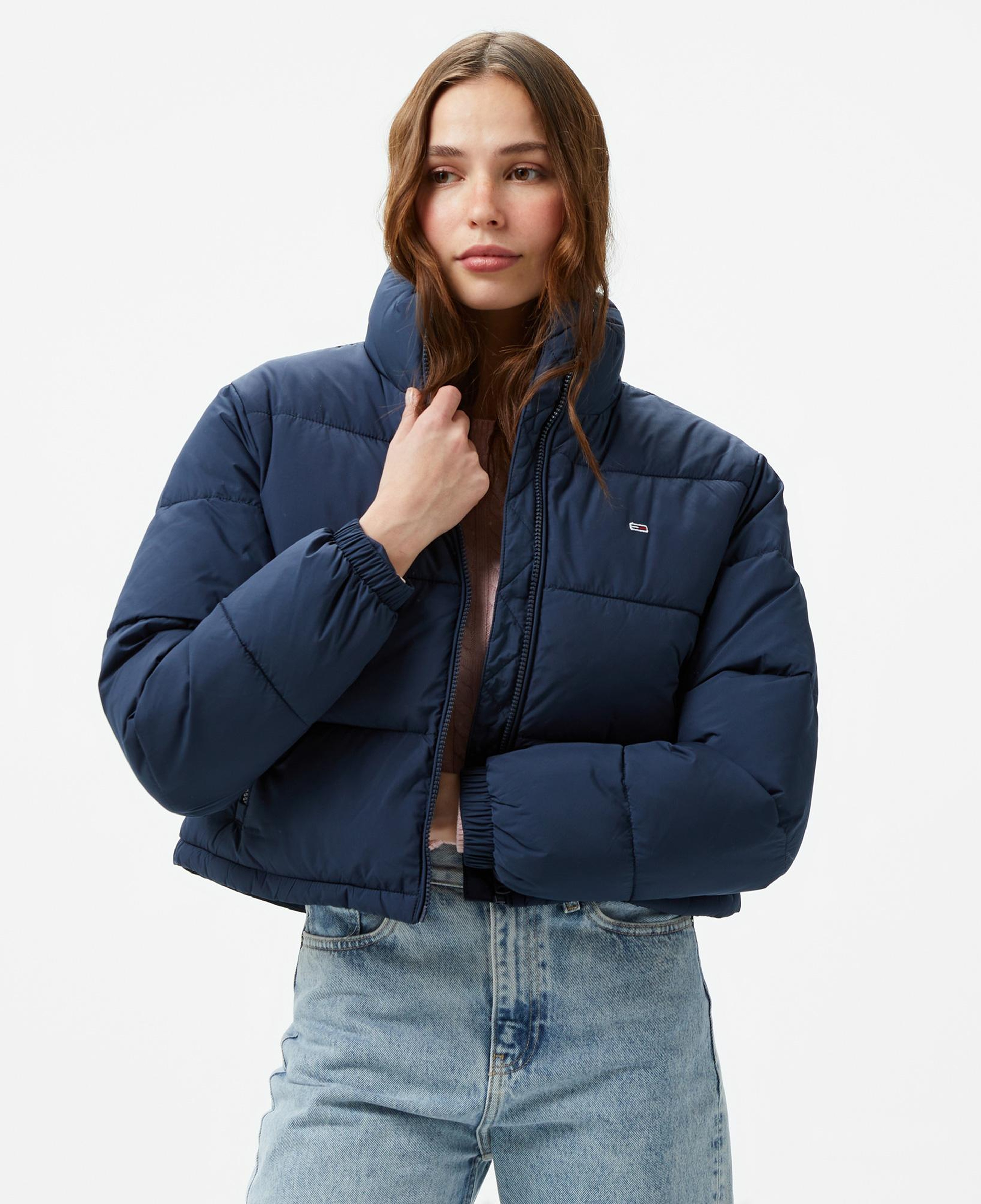 Tommy Hilfiger Jeans Essential Puffer Kadın Lacivert Ceket