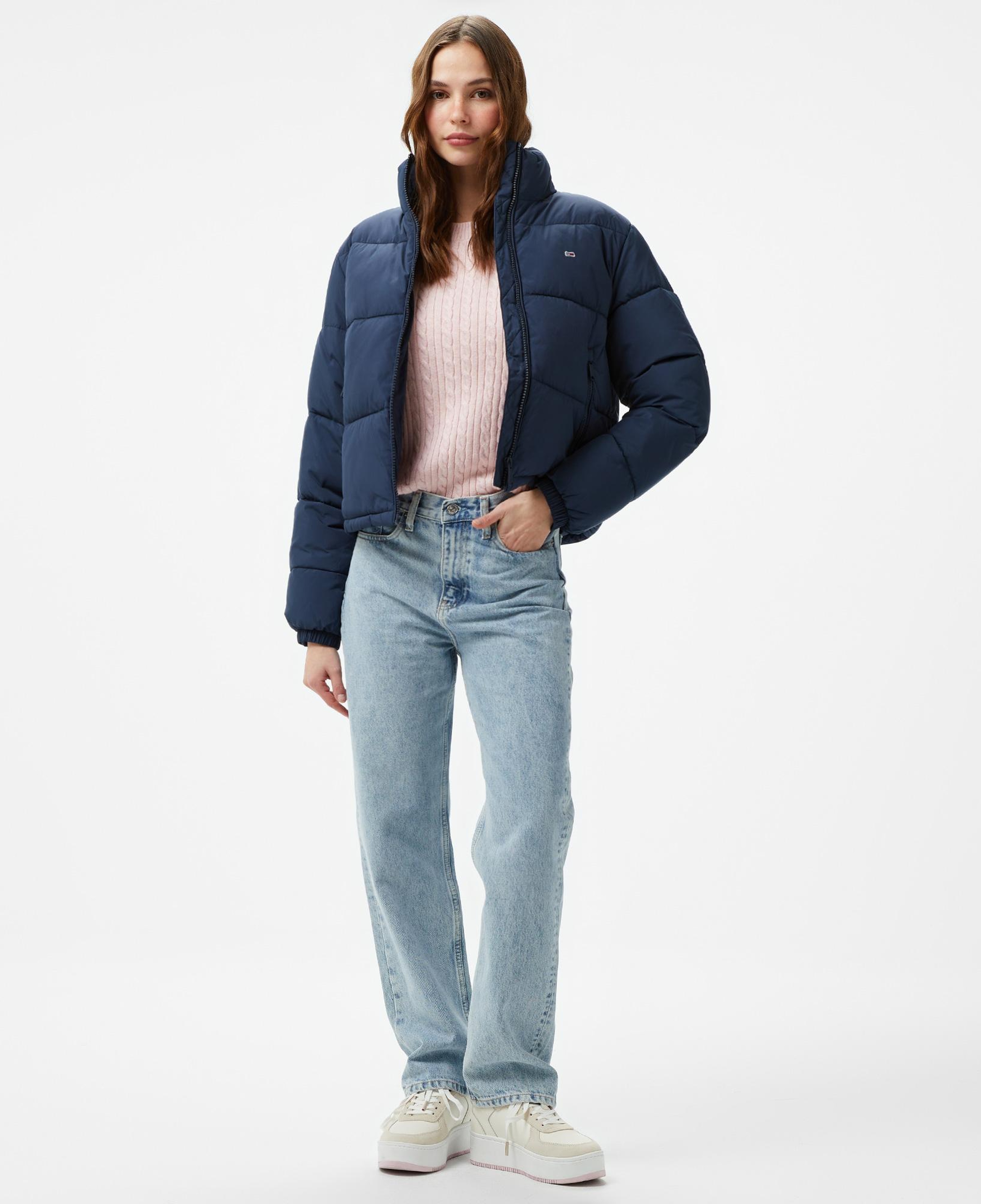Tommy Hilfiger Jeans Essential Puffer Kadın Lacivert Ceket