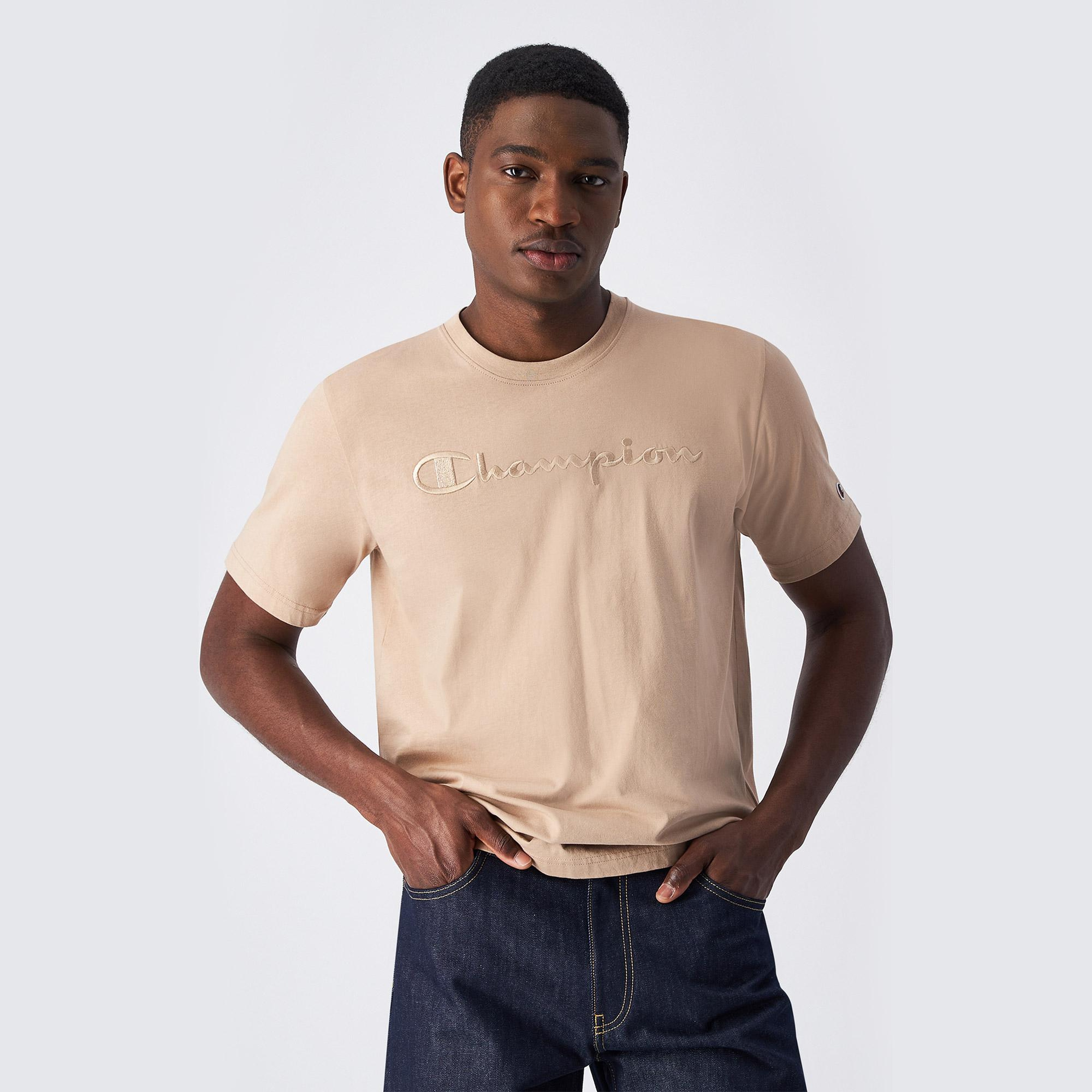 Champion Erkek Bej T-Shirt