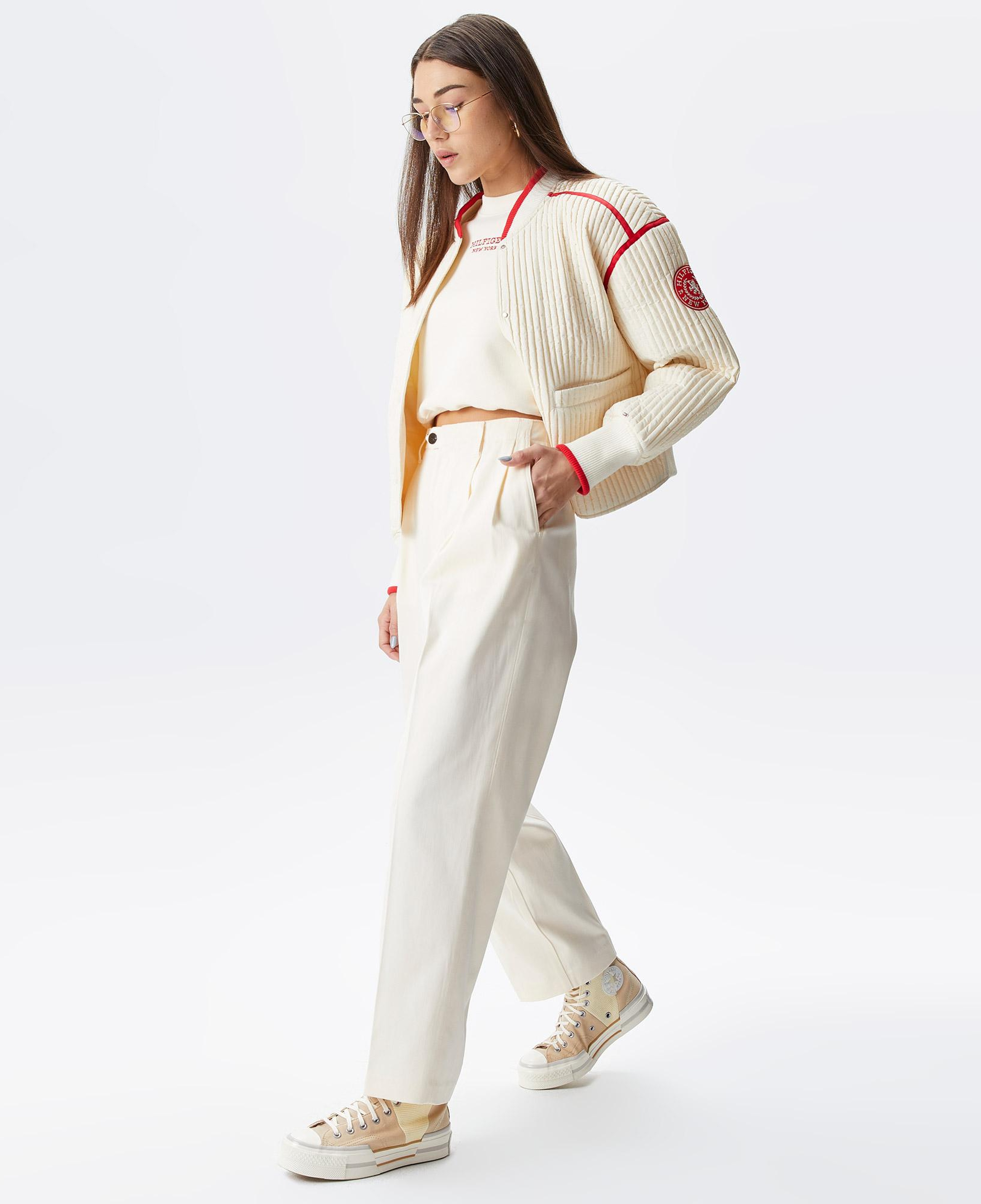 Tommy Hilfiger Relaxe Daight Chino Kadın Bej Pantolon