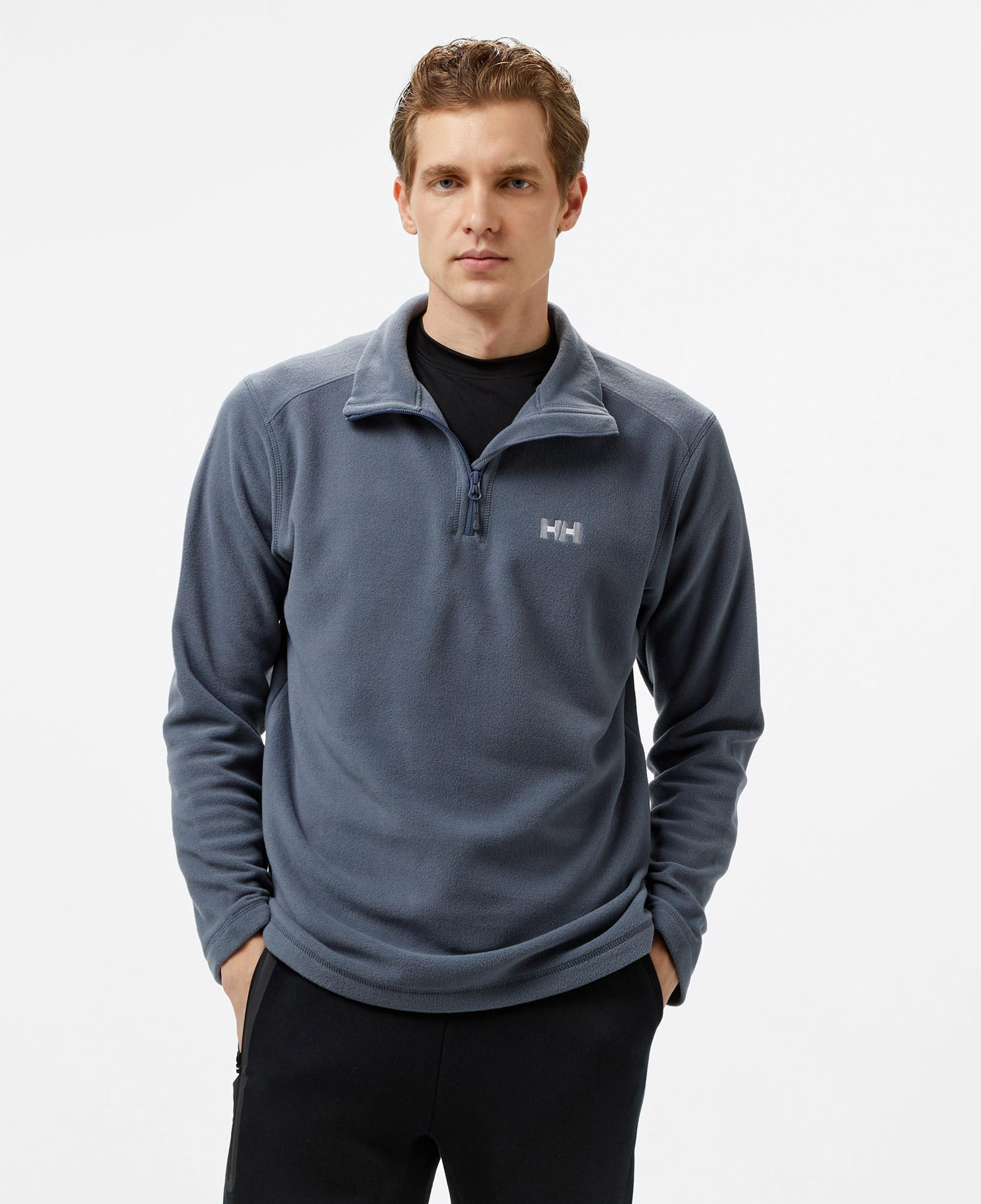 Helly Hansen Mount Erkek Gri Polar Sweatshirt