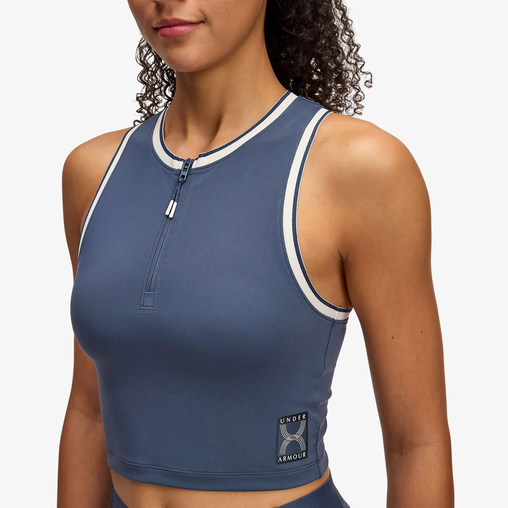 Under Armour Run 96 Tank Kadın Gri Koşu Atleti