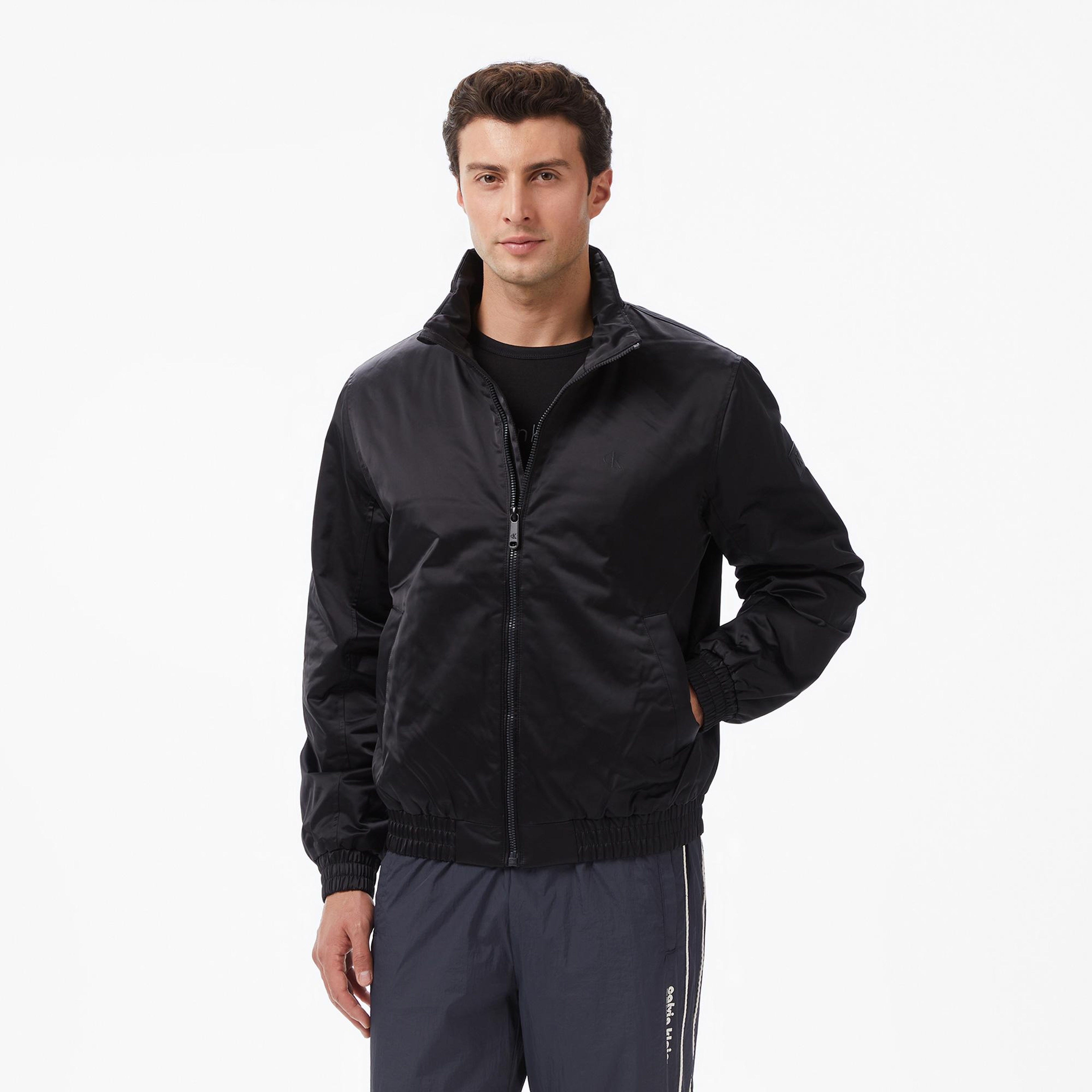 Calvin Klein Padded Harrington Erkek Siyah Ceket