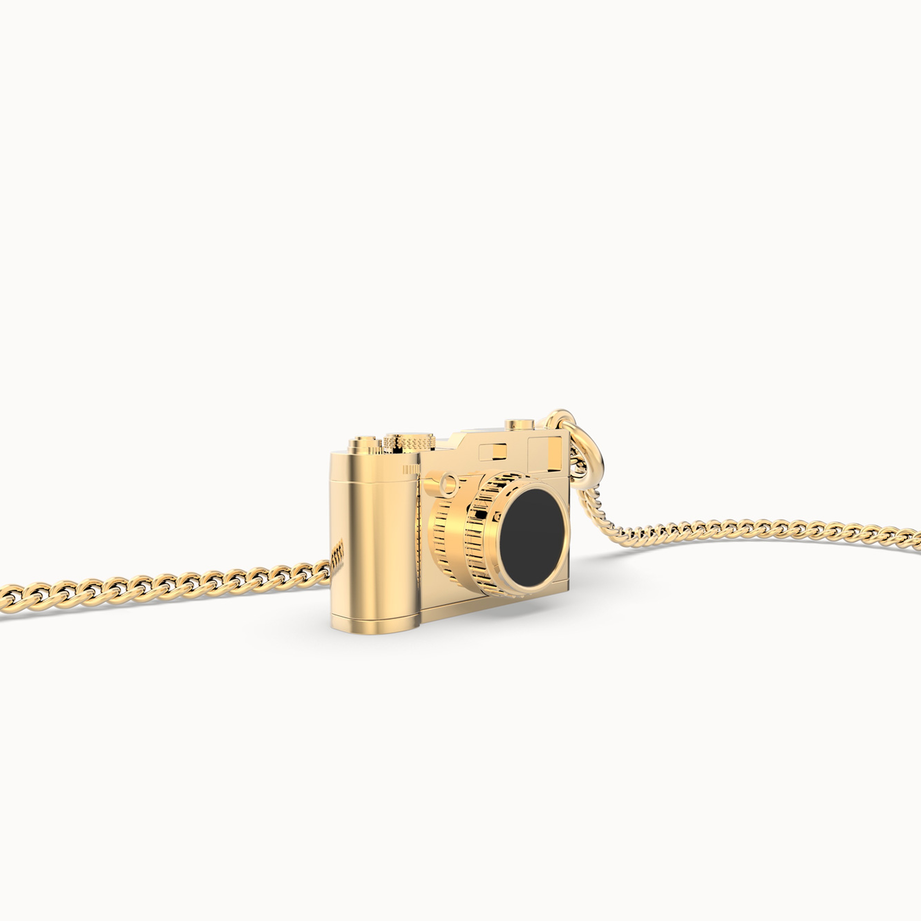 Chocli 18 Ayar Altın Kaplama Fotoğraf Makinası Kolye