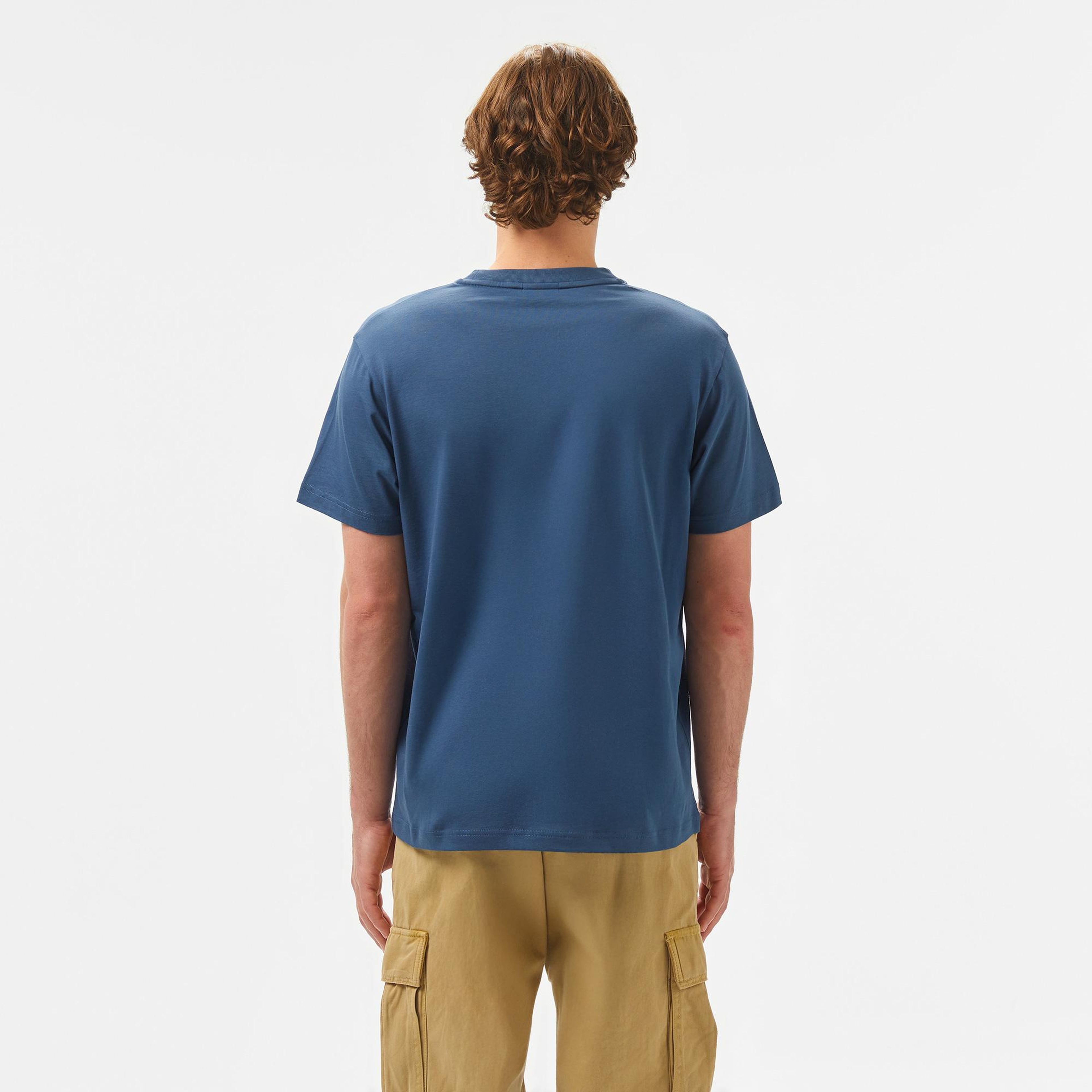 Calvin Klein Logo Erkek Mavi T-Shirt