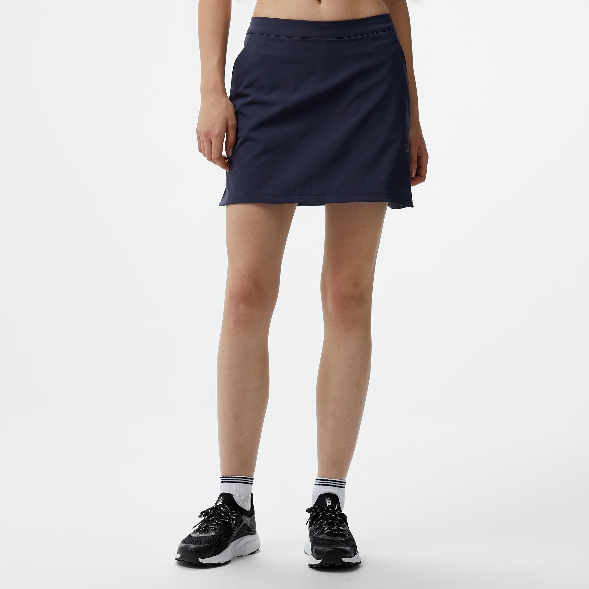Jack Wolfskin Hiking Alpine Skort Kadın Gri Etek
