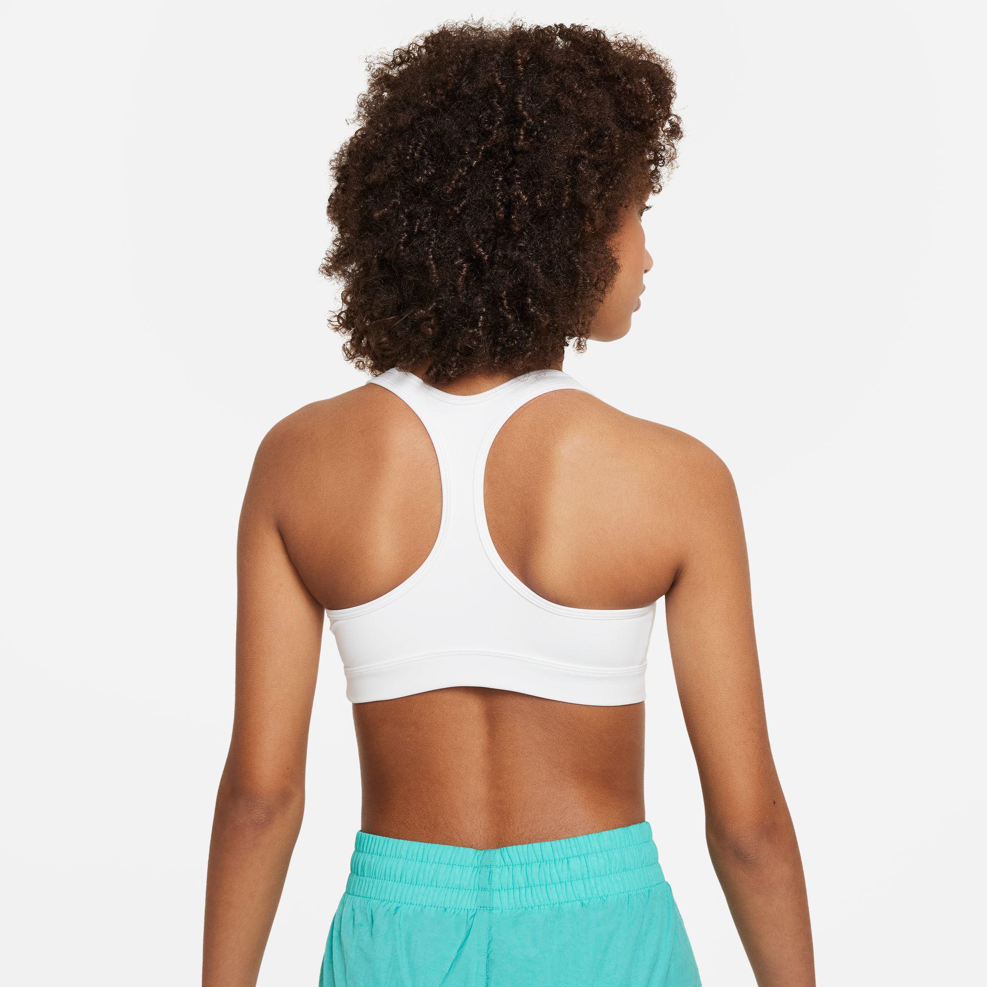 Nike Dri-Fit Swoosh Çocuk Beyaz Bra