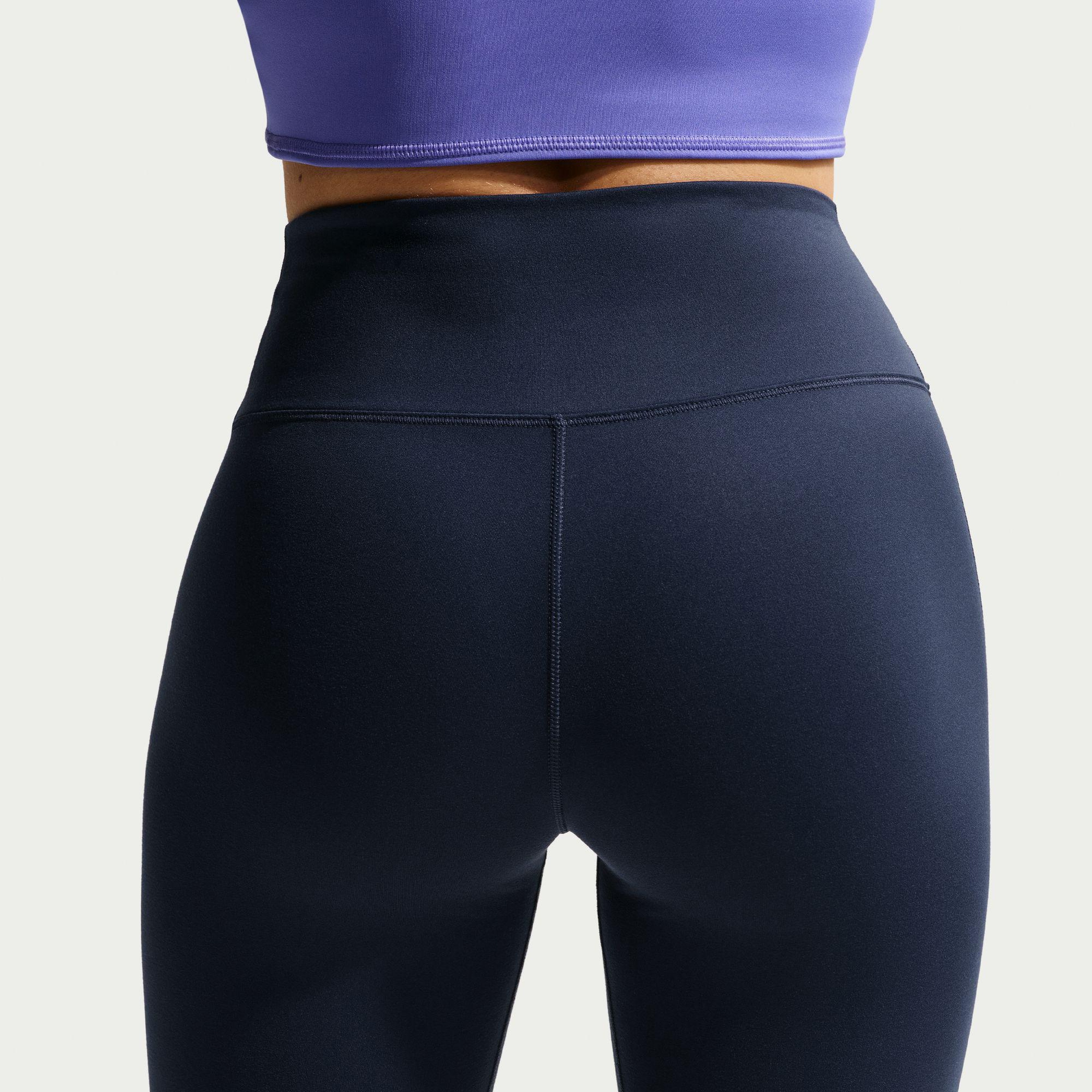 Nike Dri-Fit One High Rise 20 cm Kadın Lacivert Kısa Tayt