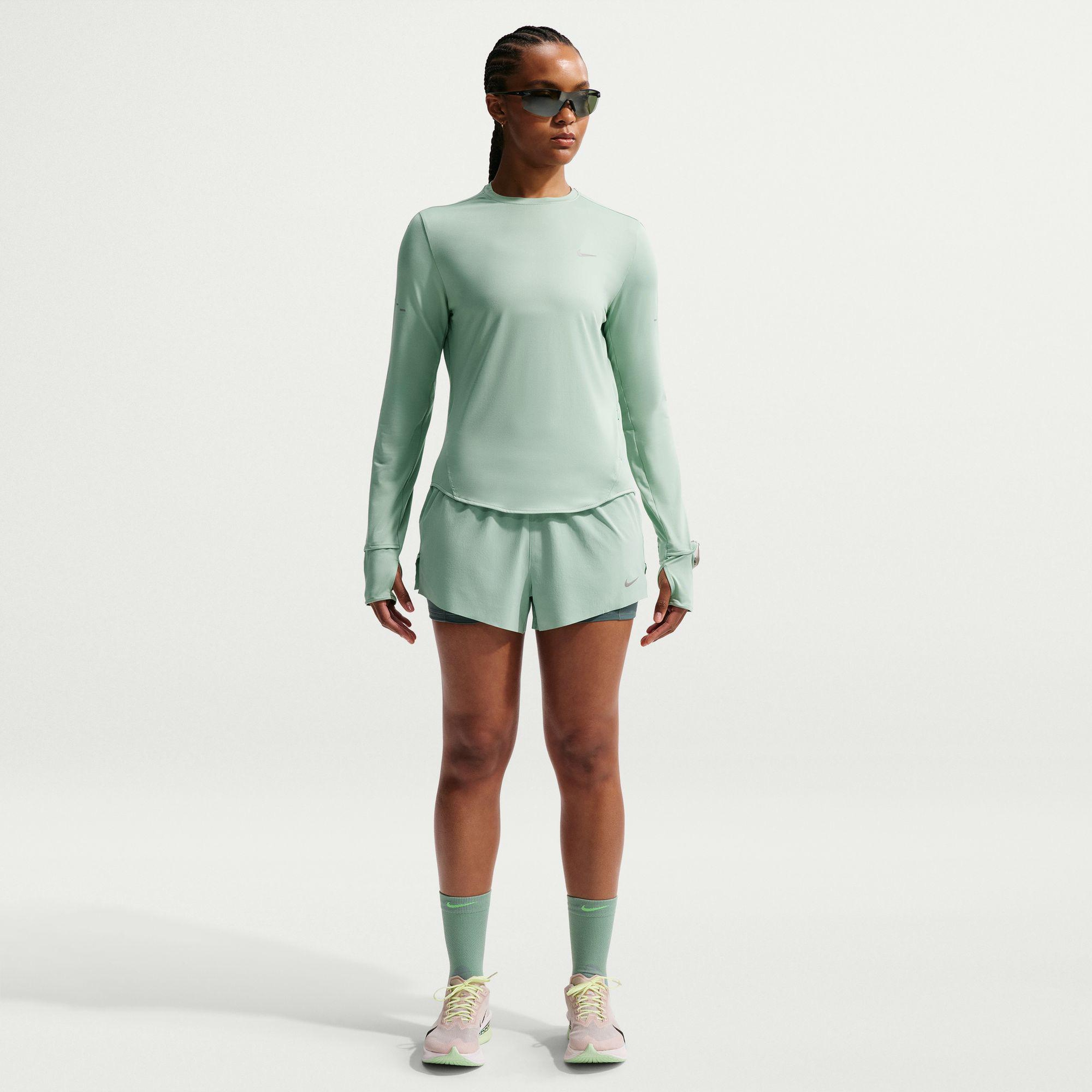 Nike Swift Dri-Fit Kadın Yeşil Uzun Kollu T-Shirt
