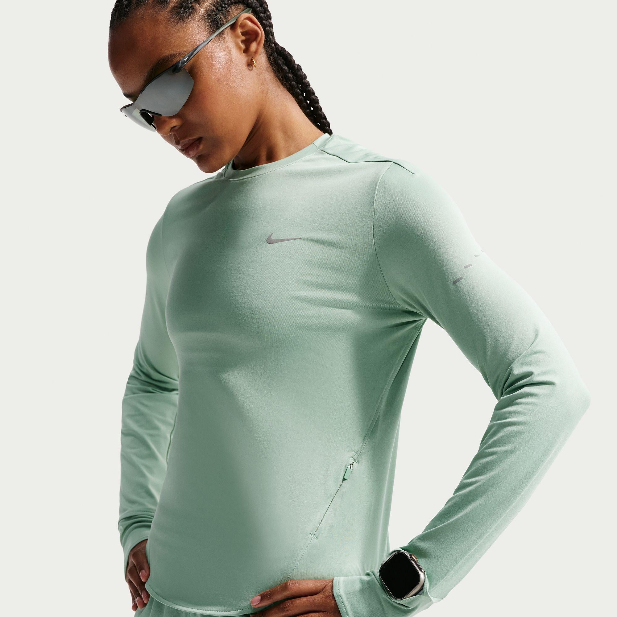 Nike Swift Dri-Fit Kadın Yeşil Uzun Kollu T-Shirt