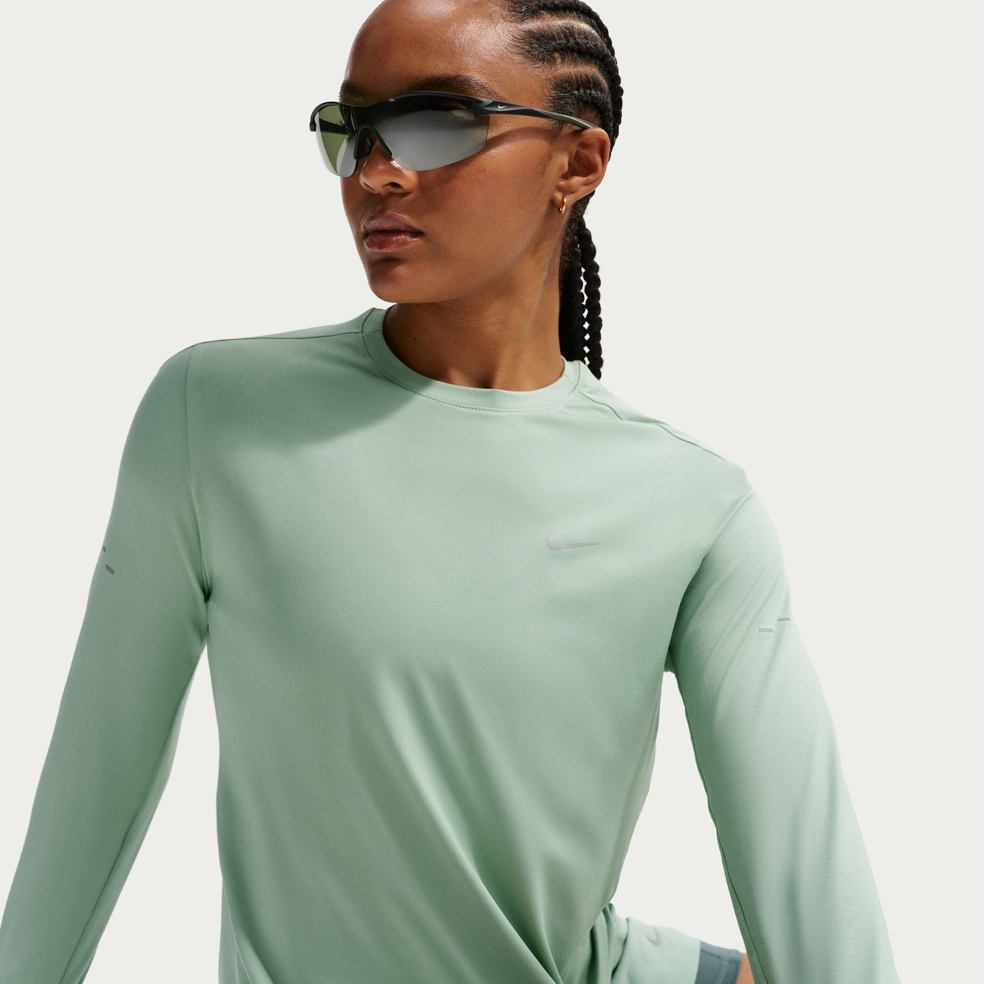 Nike Swift Dri-Fit Kadın Yeşil Uzun Kollu T-Shirt