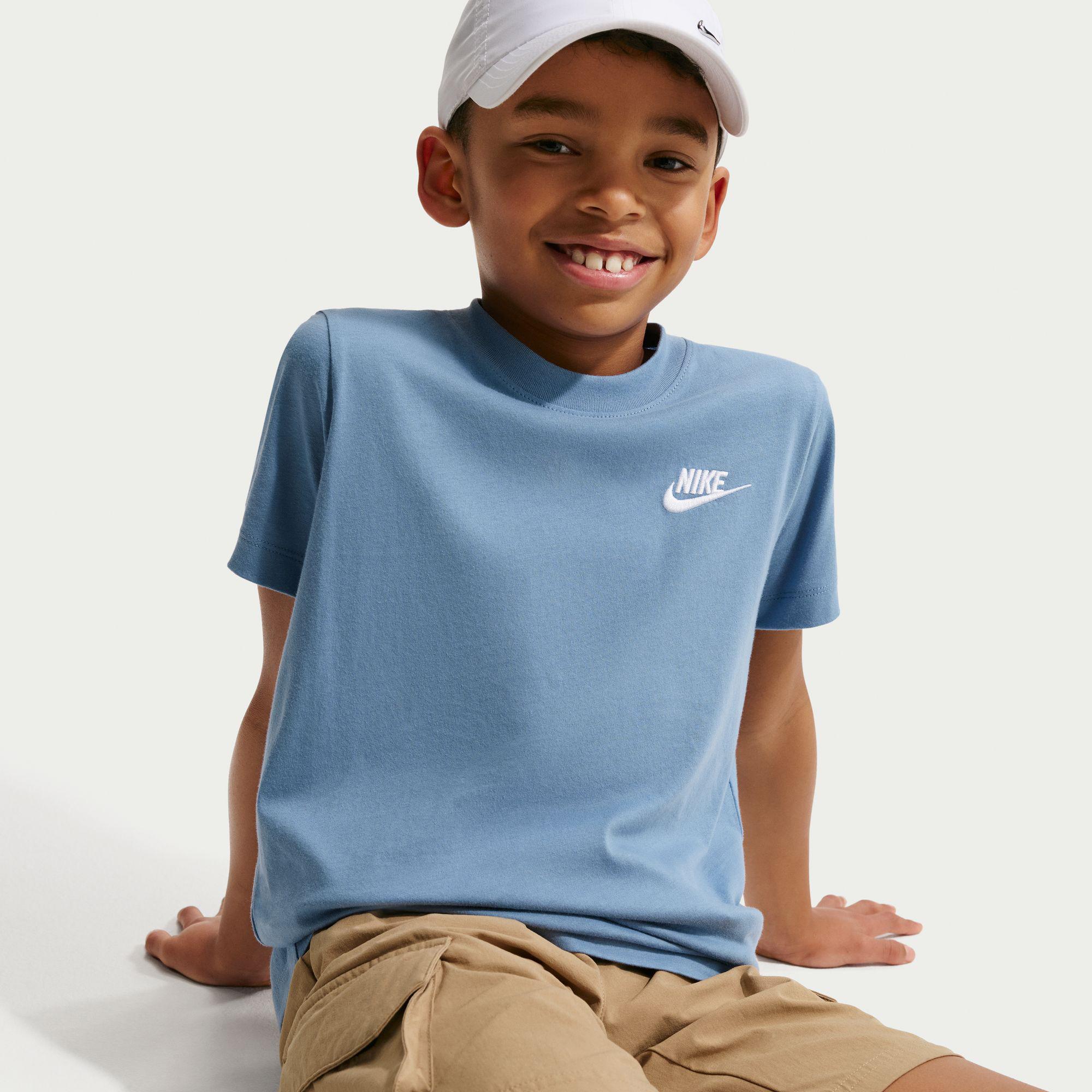 Nike Sportswear Embroidered Futura Çocuk Mavi T-Shirt