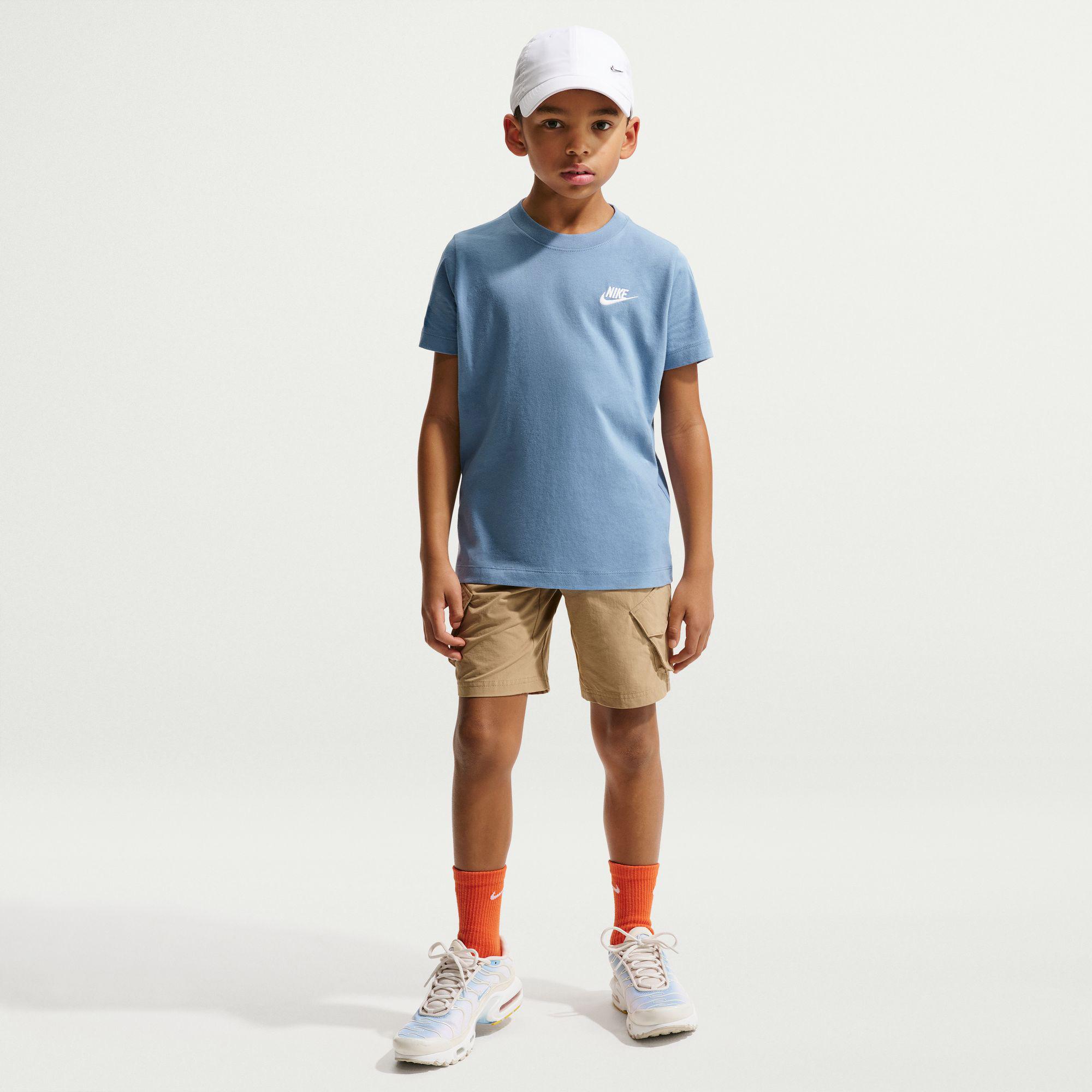 Nike Sportswear Embroidered Futura Çocuk Mavi T-Shirt
