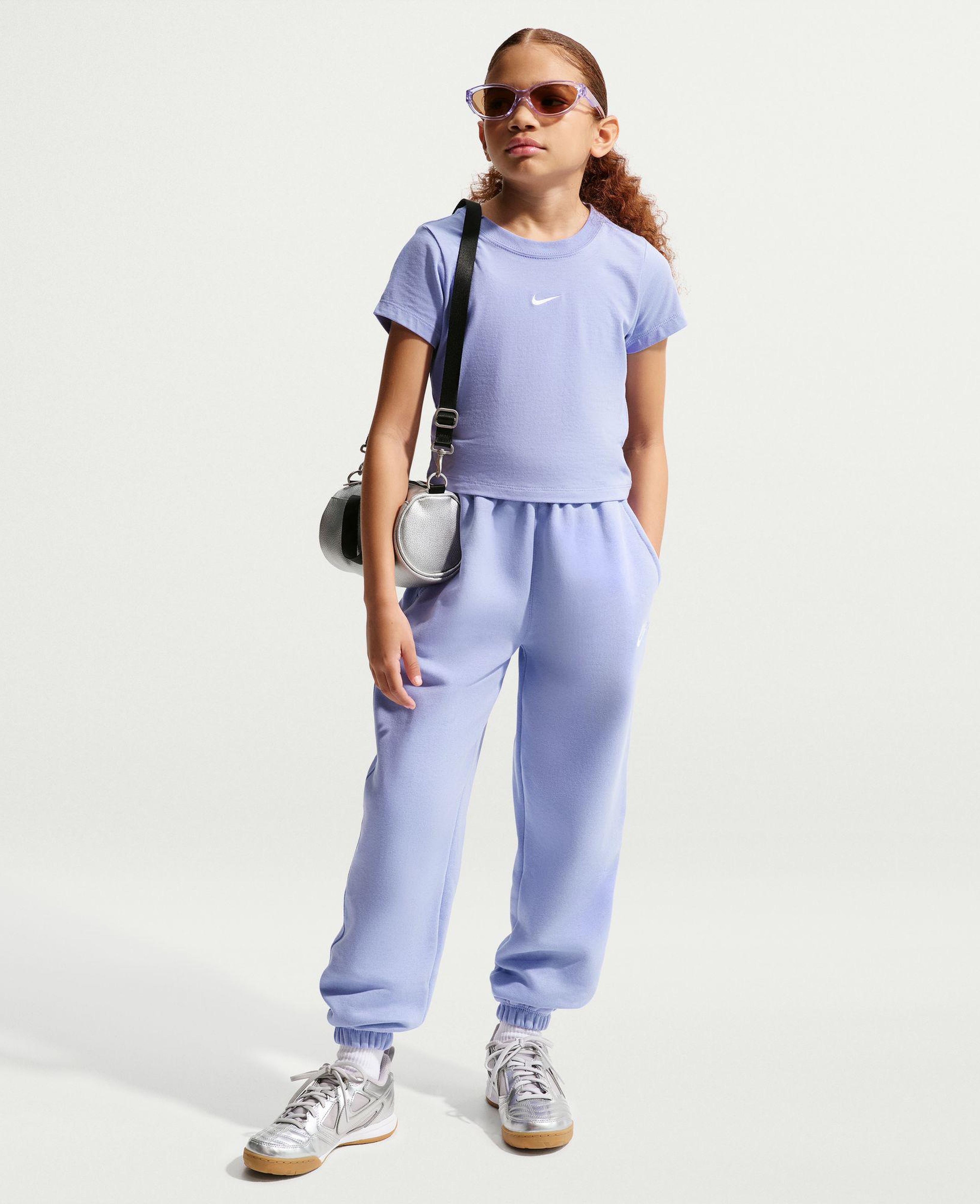 Nike Sportswear Çocuk Lila Crop T-Shirt