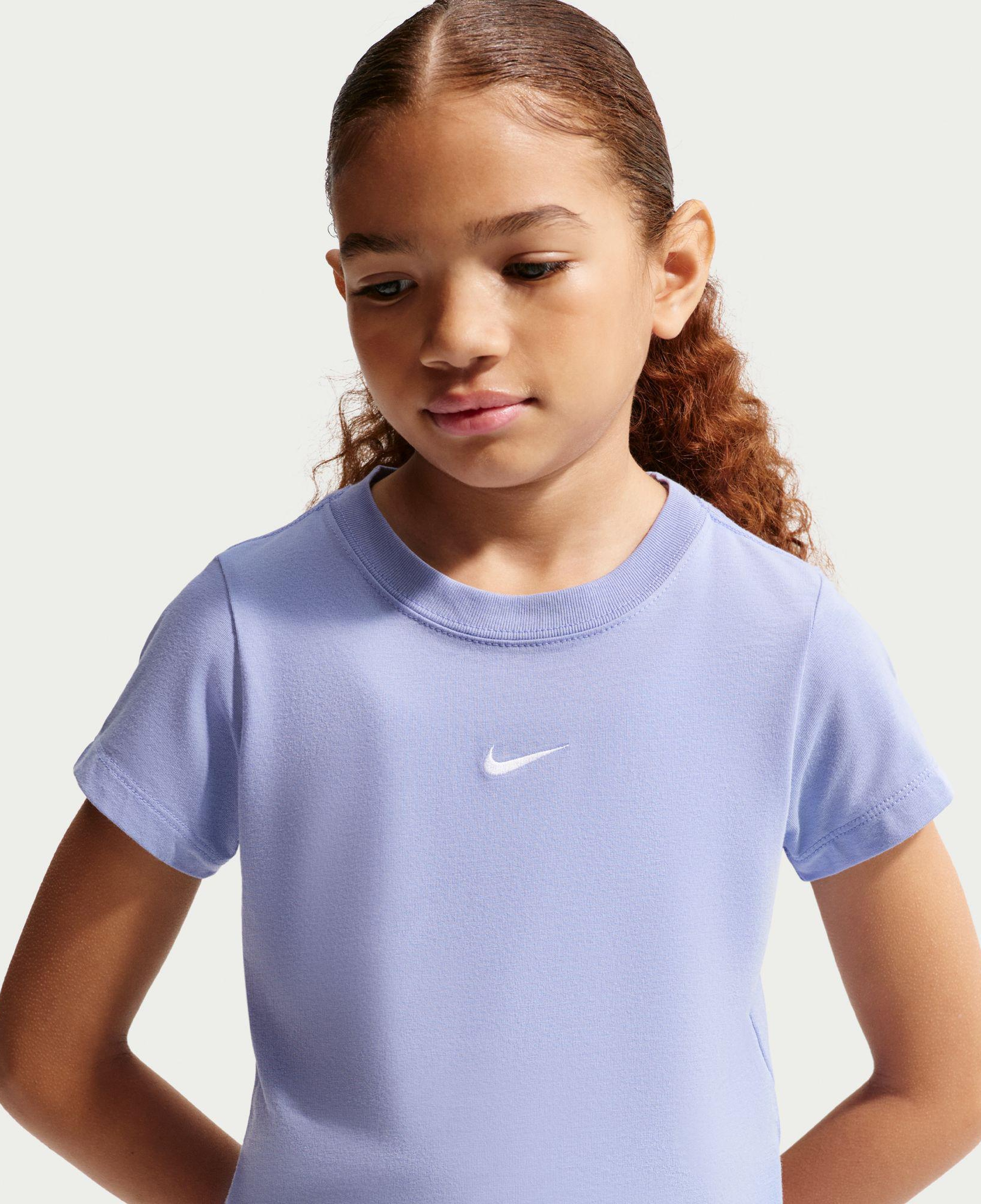 Nike Sportswear Çocuk Lila Crop T-Shirt