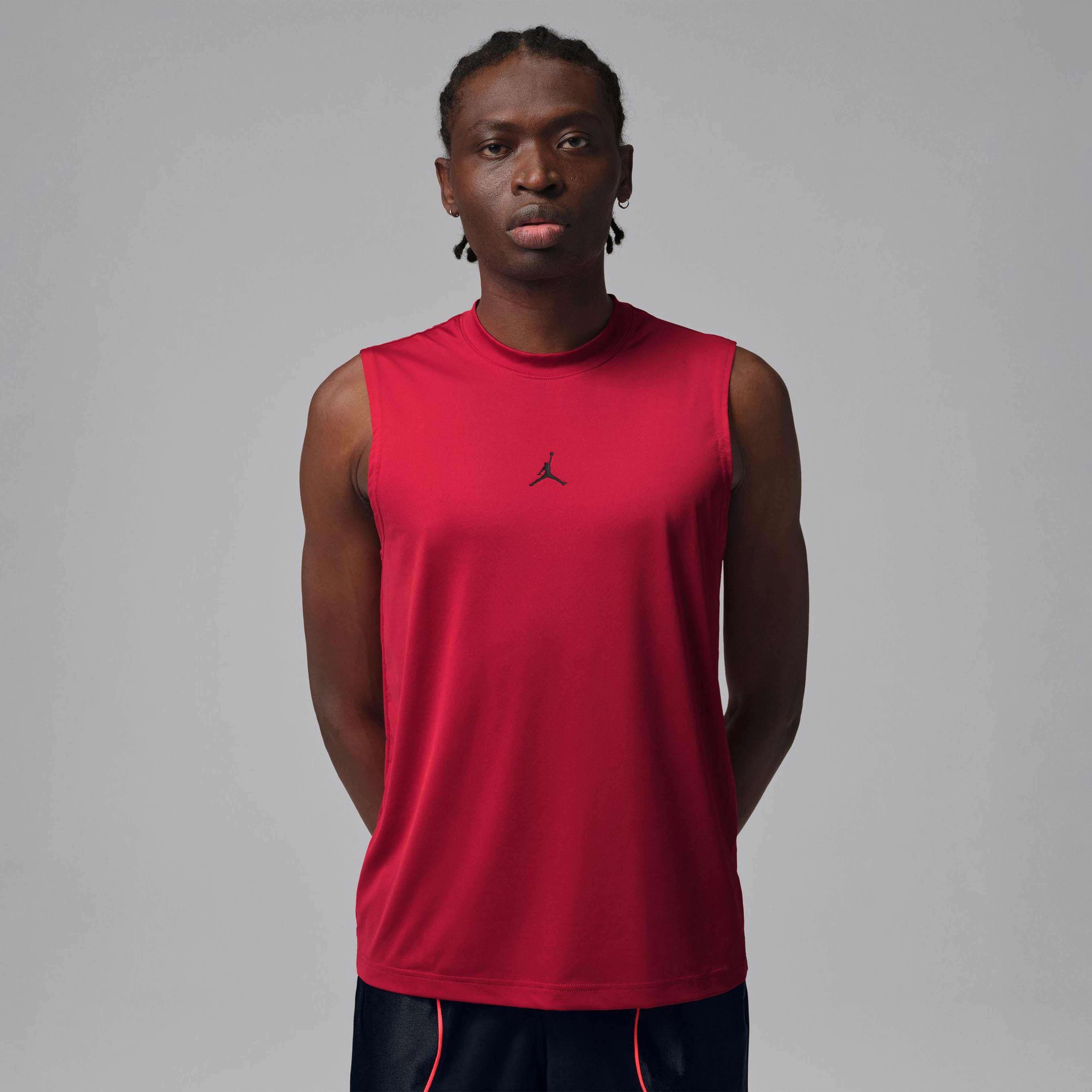 Jordan Dri-Fit Sport Essentials Erkek Kırmızı Kolsuz T-Shirt