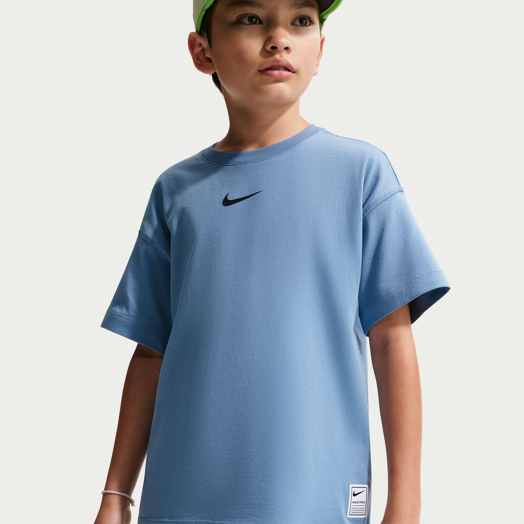Nike Pro Dri-Fit Performance Çocuk Mavi T-Shirt