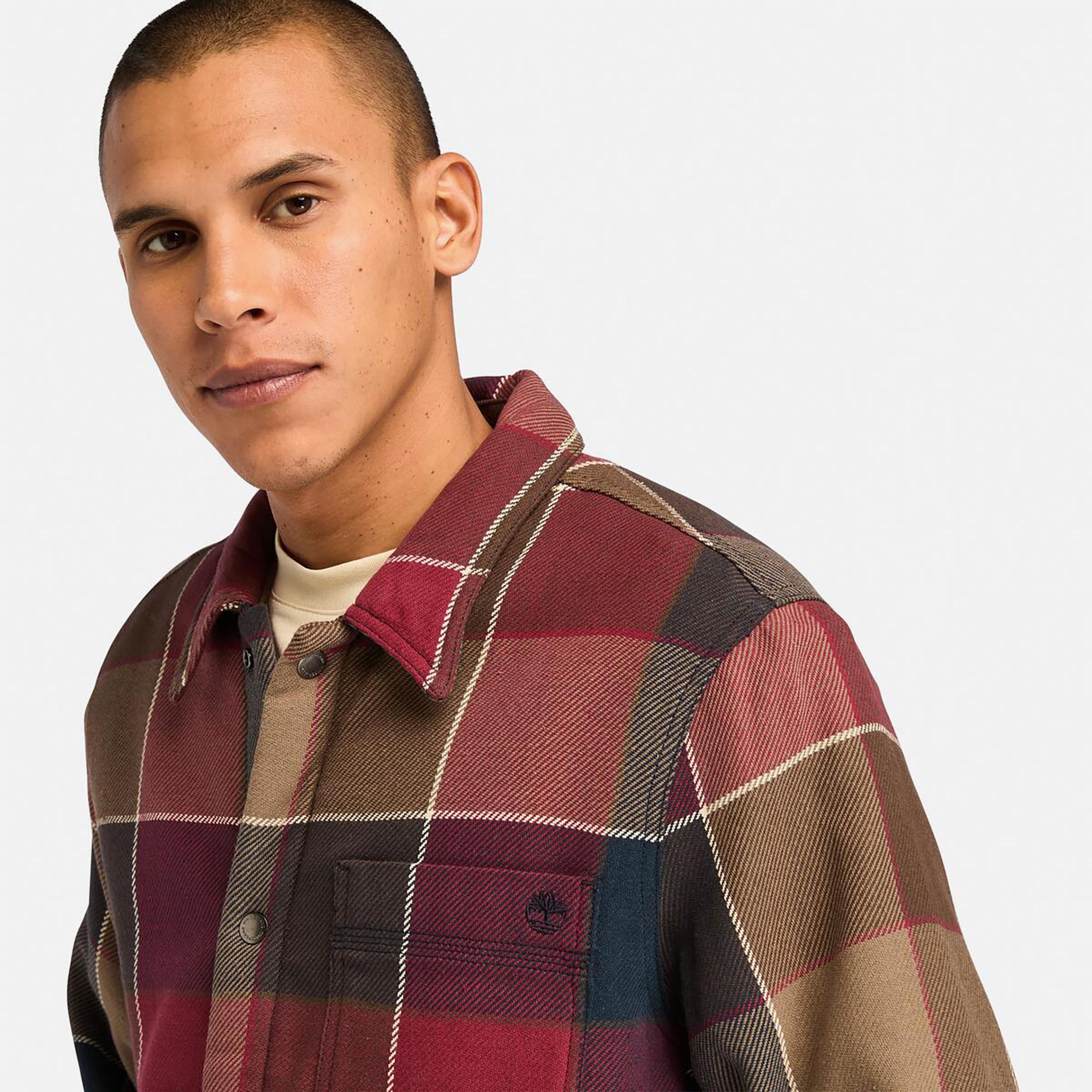 Timberland Sherpa Lined Plaid Erkek Renkli Ceket