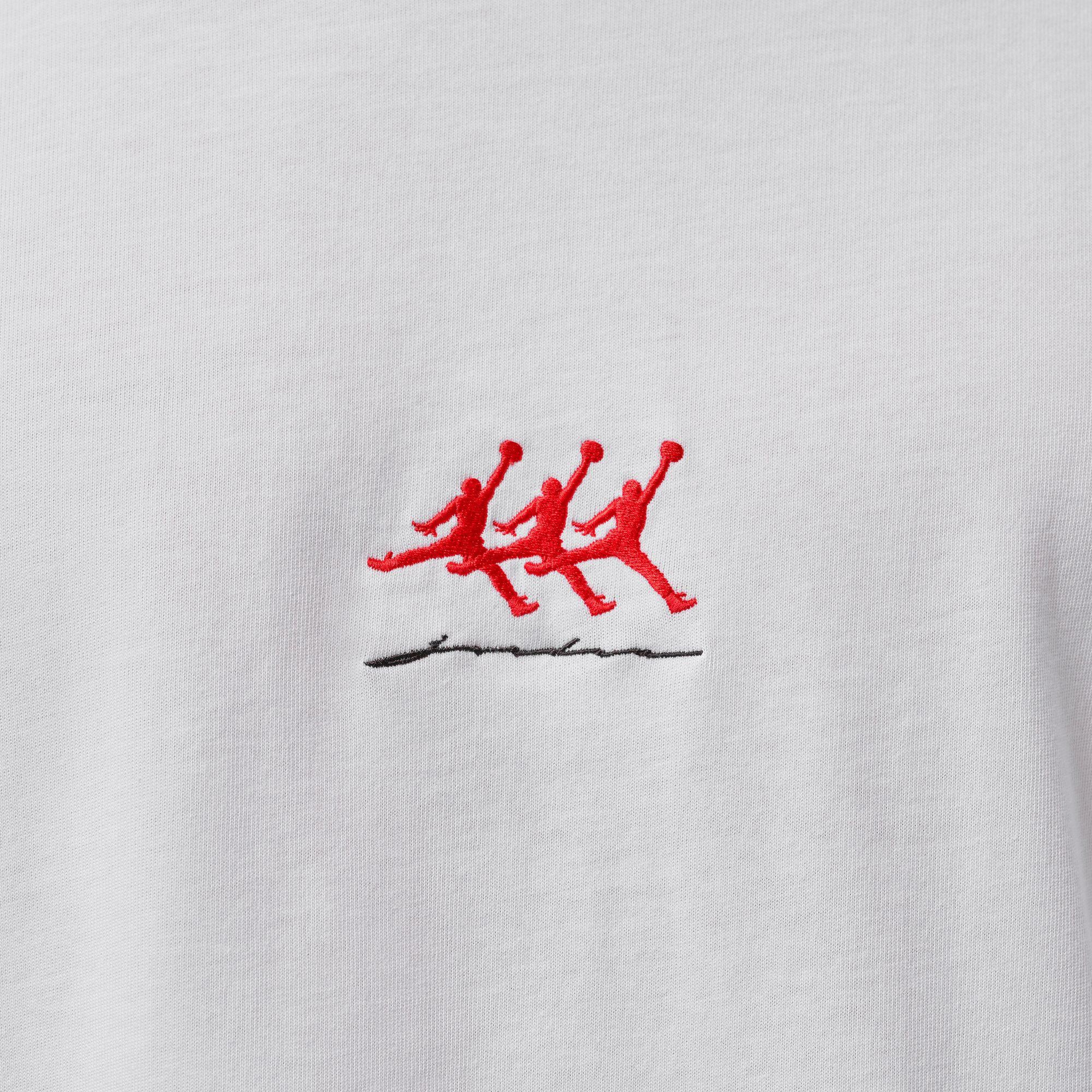 Jordan Flight Oversized Erkek Beyaz T-Shirt