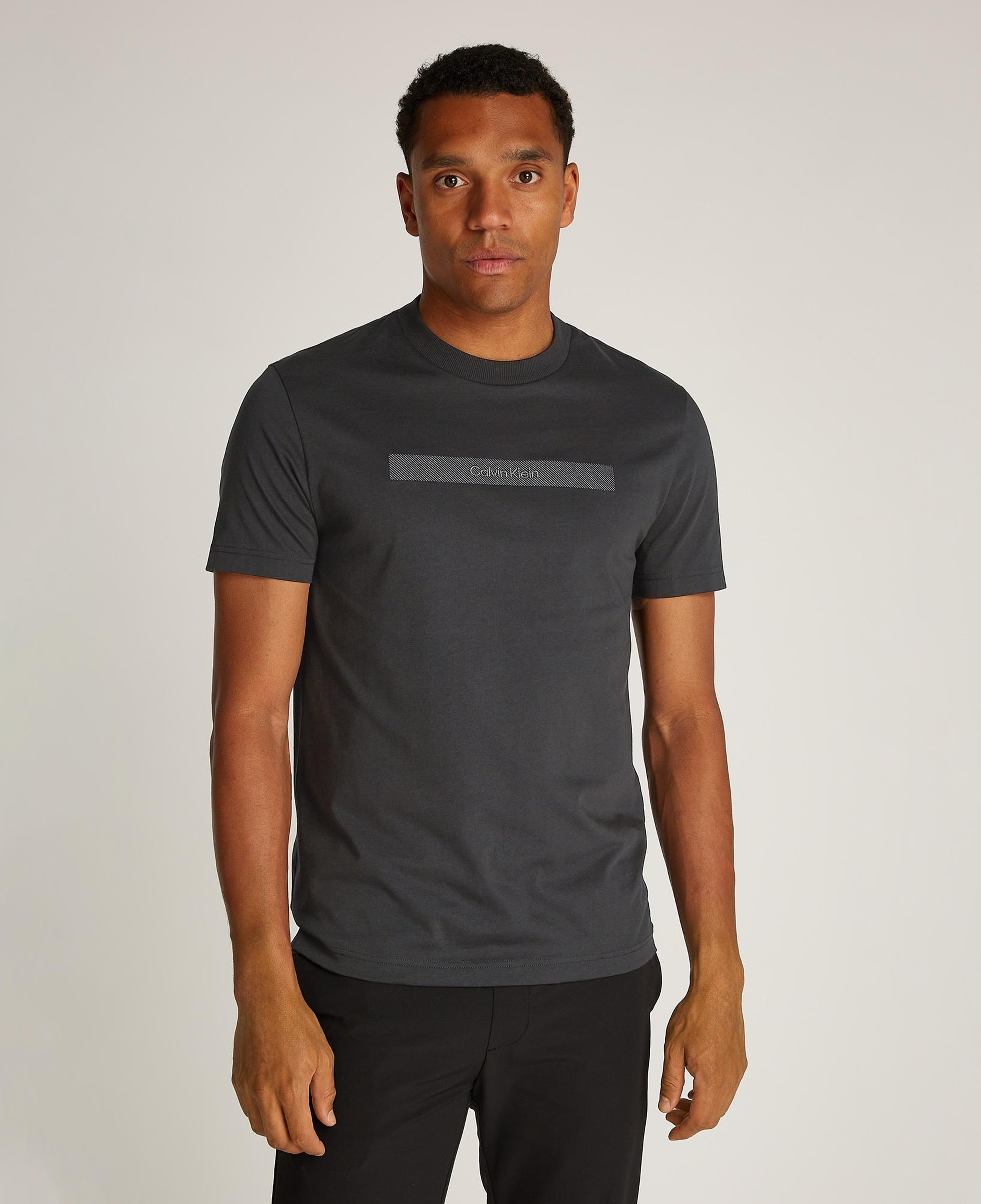 Calvin Klein Structured Embroidery Erkek Siyah T-Shirt