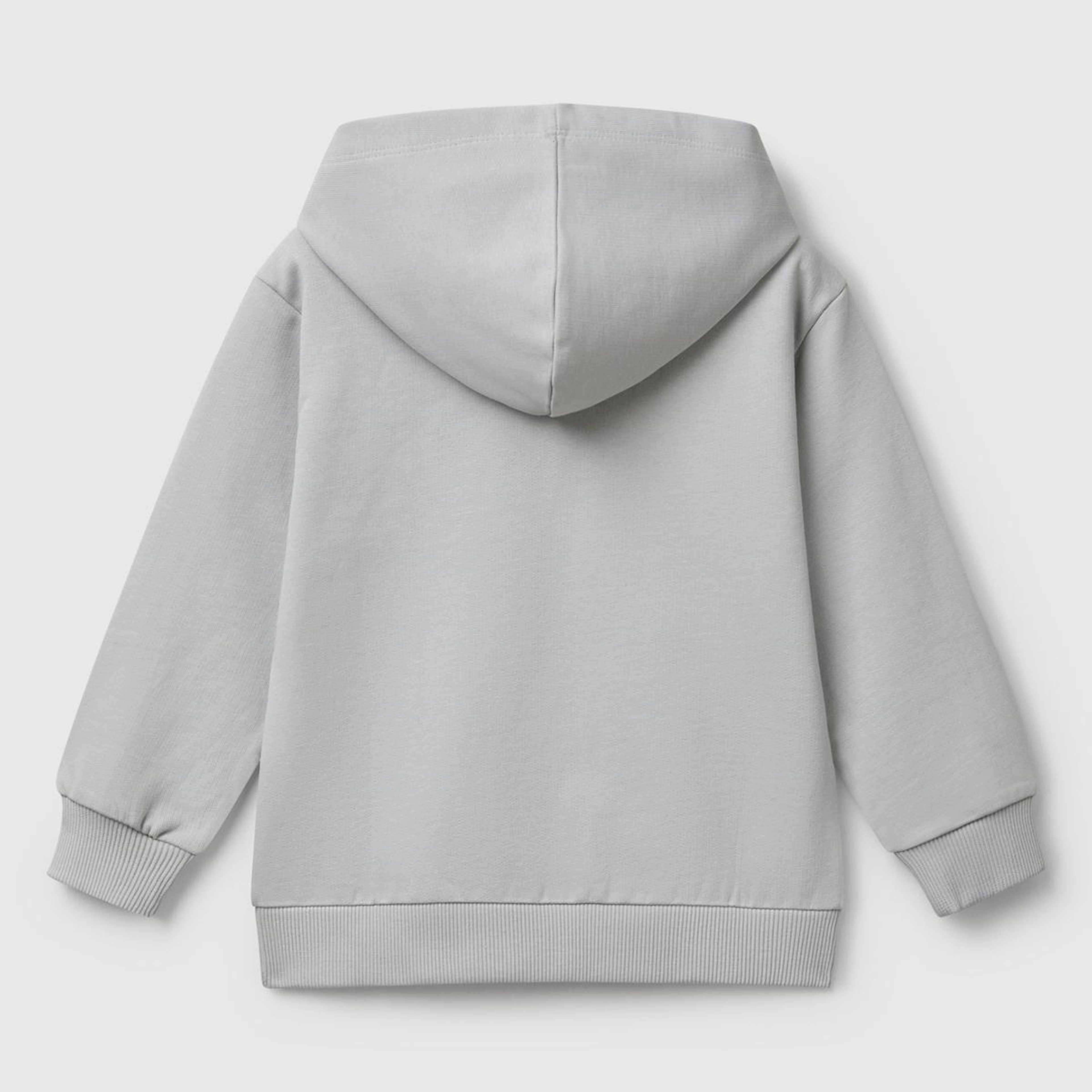 Erkek Çocuk Gri Melanj Marvel Kahraman Baskılı Etiket Logolu Kapüşonlu Sweatshirt