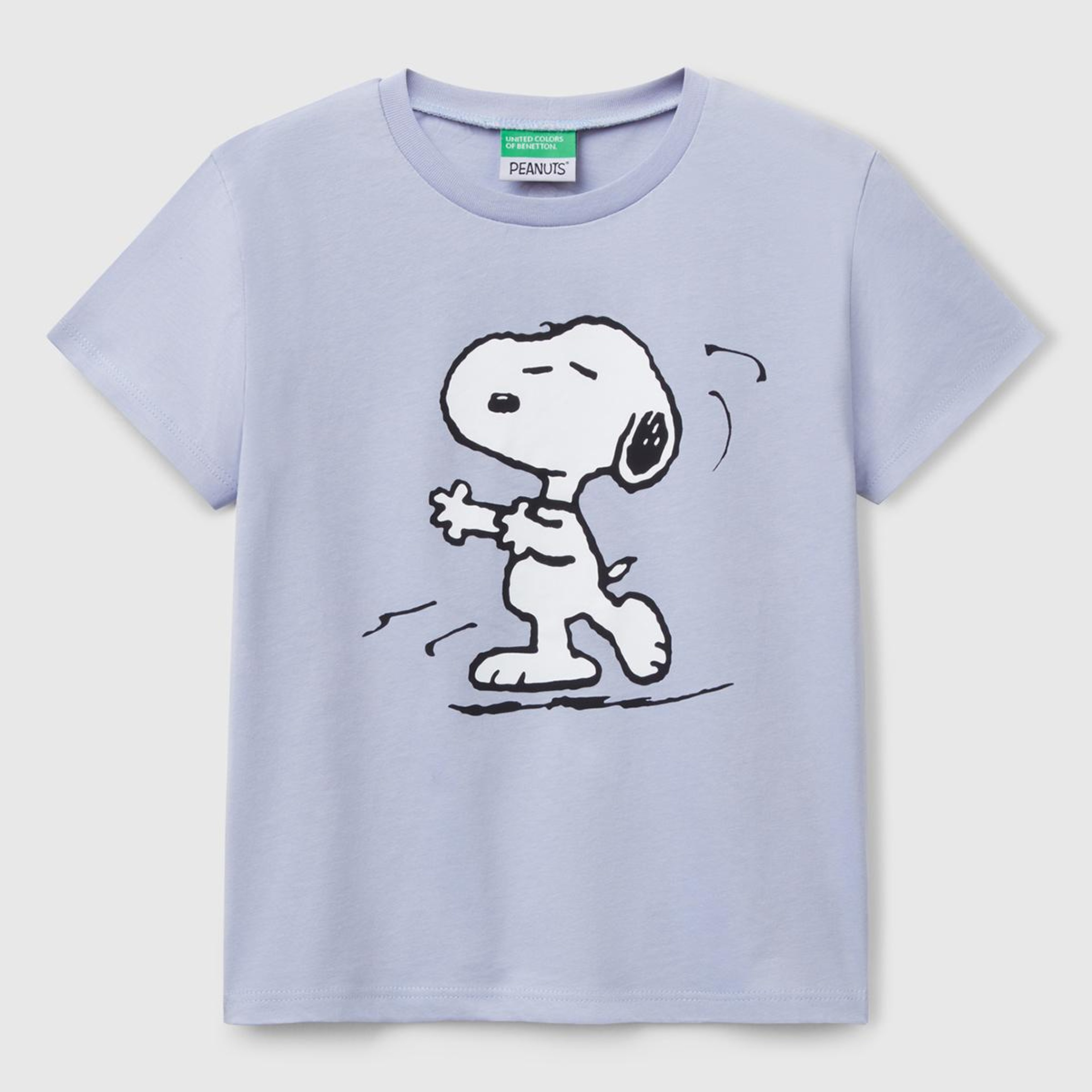 Kız Çocuk Lila Peanuts Baskılı T-Shirt