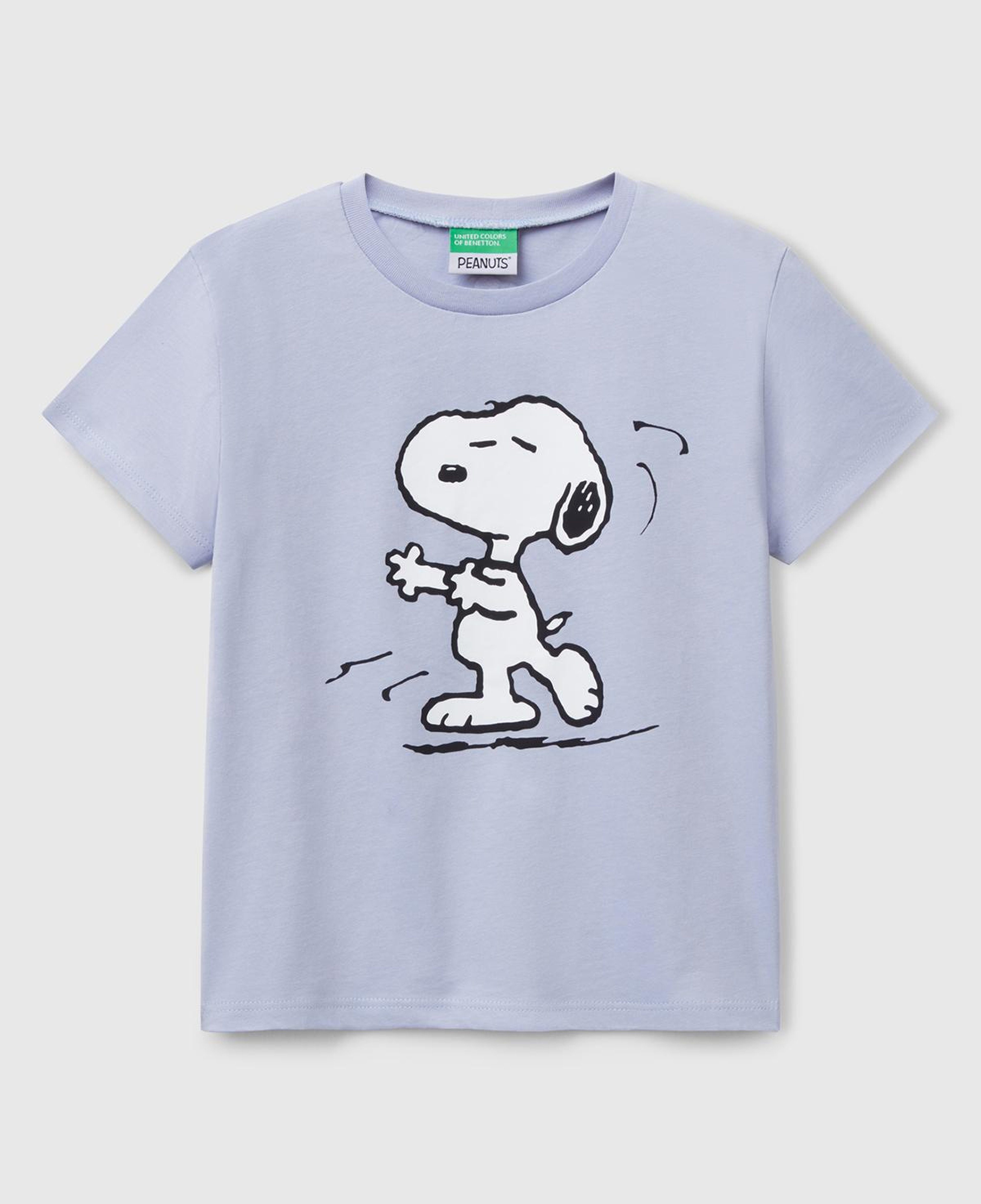 Kız Çocuk Lila Peanuts Baskılı T-Shirt