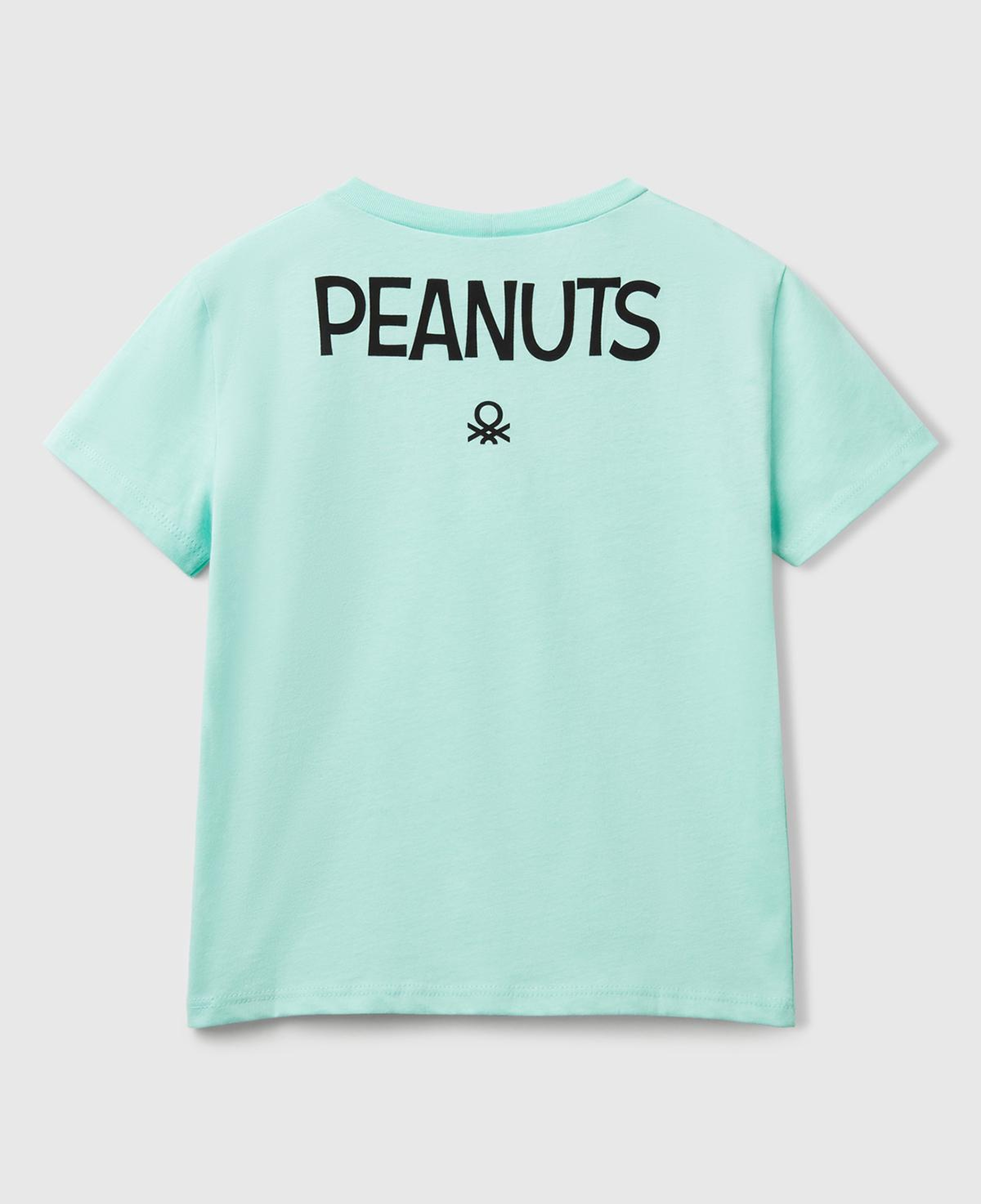 Kız Çocuk Su Yeşili Peanuts Baskılı T-Shirt