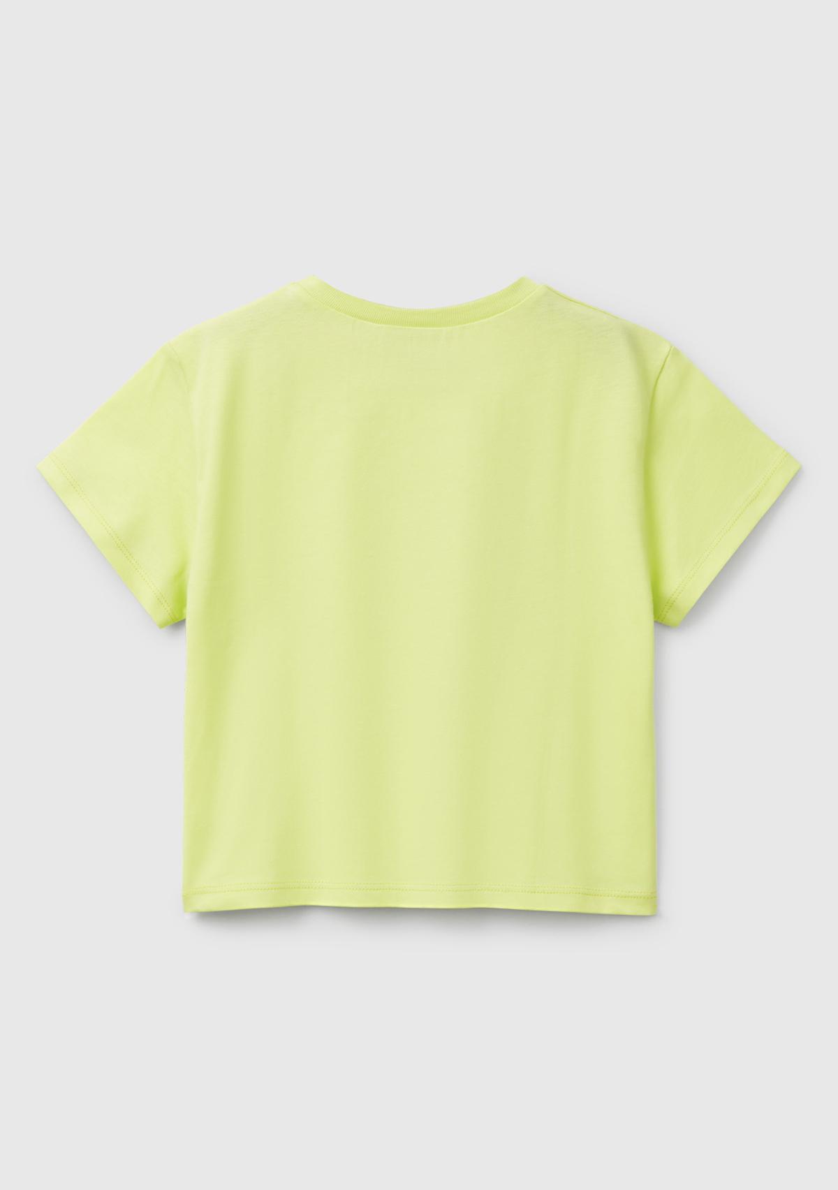 Kız Çocuk Sarı Peanuts Baskılı T-Shirt