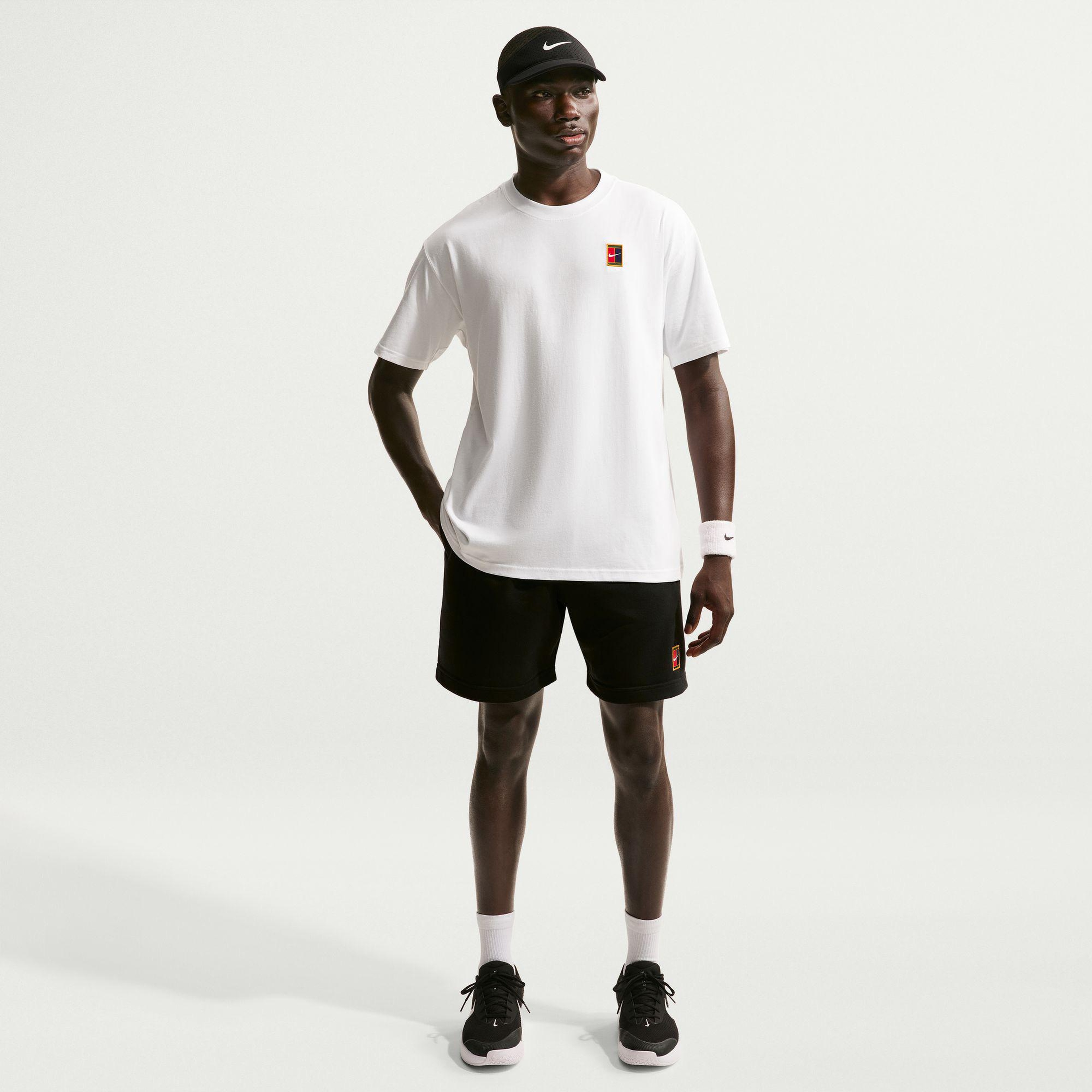 Nike Court Dri-Fit Heritage Fleece Erkek Siyah Şort
