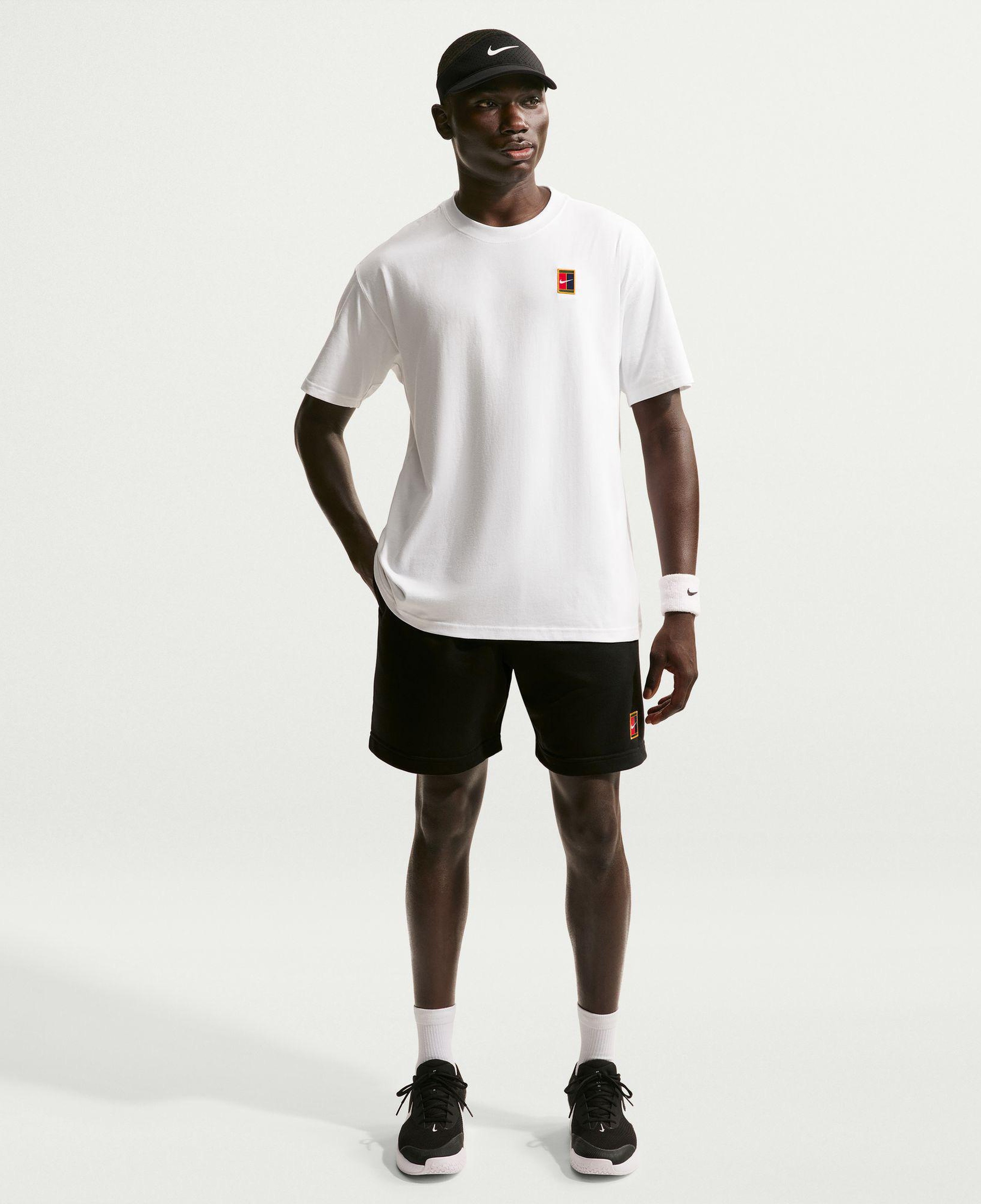Nike Court Dri-Fit Heritage Fleece Erkek Siyah Şort