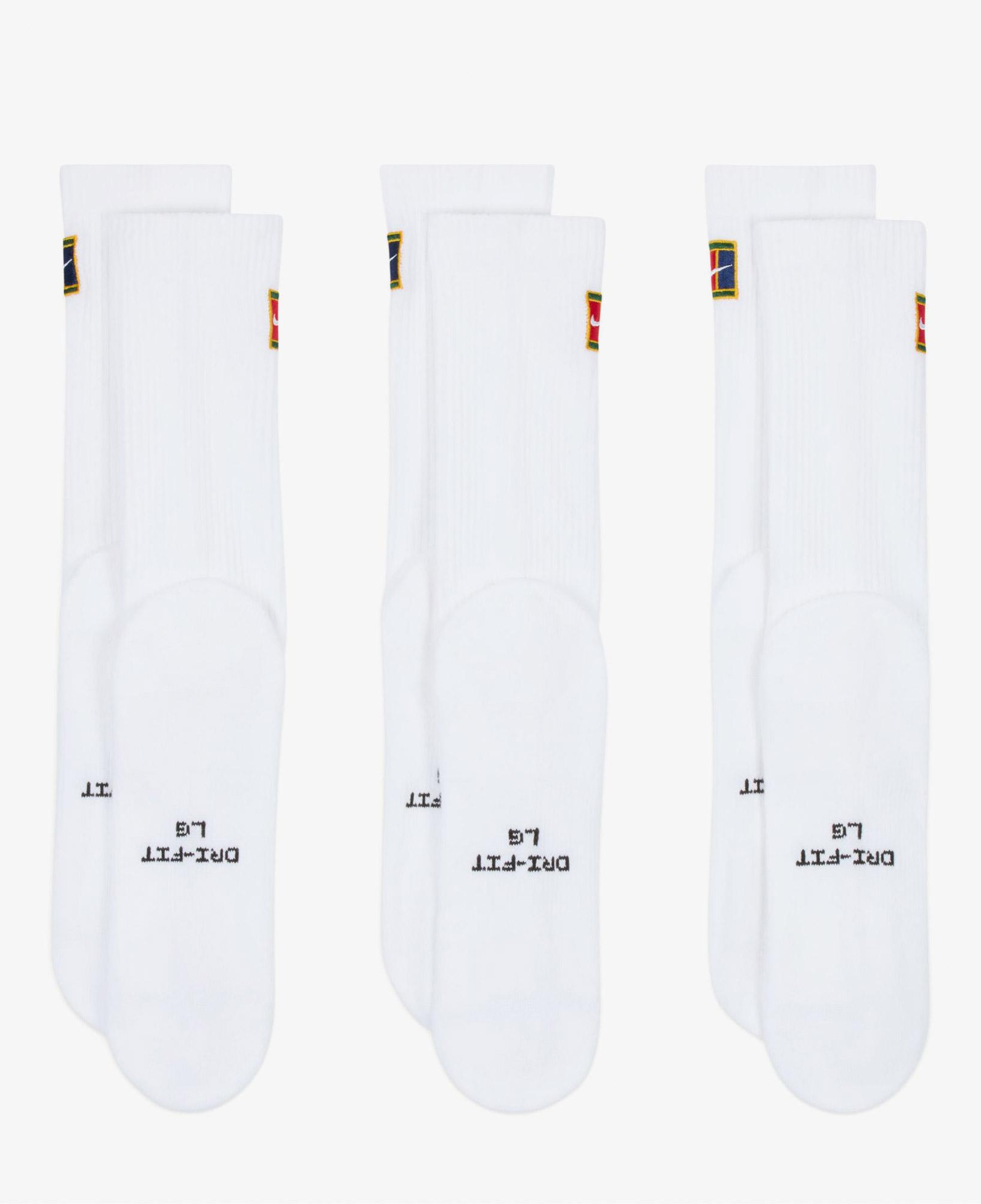 Nike Everyday Elevated 3'lü Unisex Beyaz Çorap