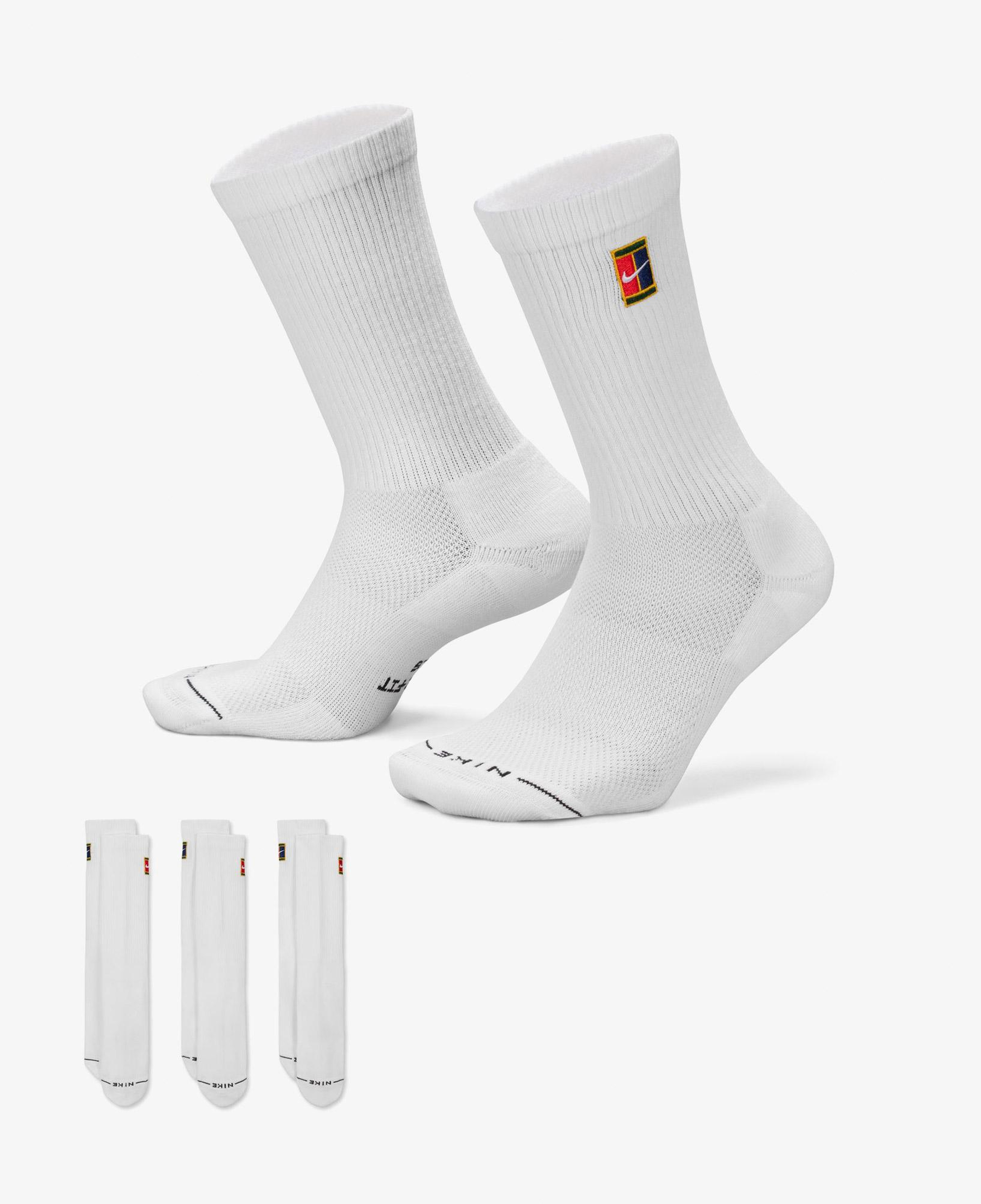 Nike Everyday Elevated 3'lü Unisex Beyaz Çorap