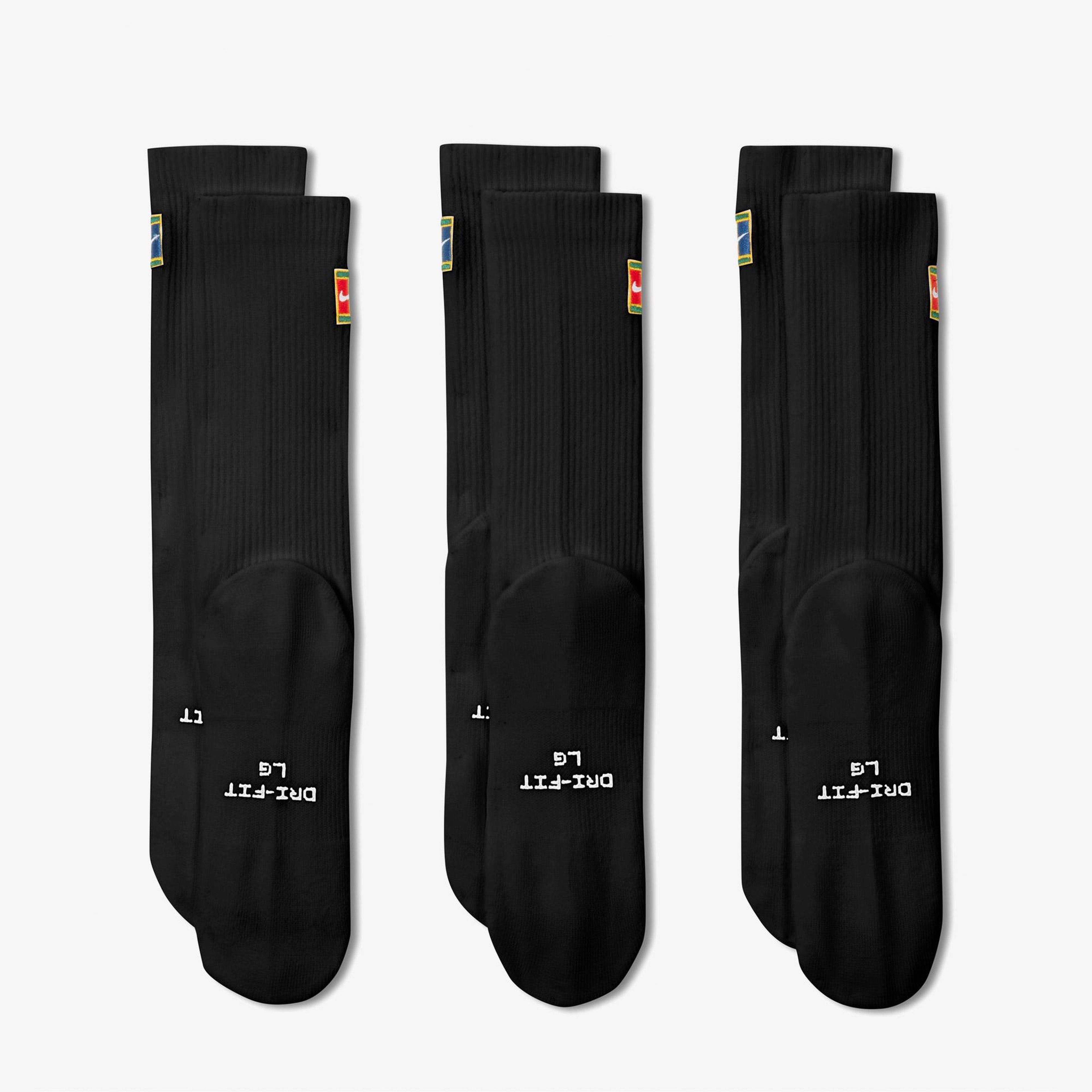 Nike Everyday Elevated 3'lü Unisex Siyah Çorap